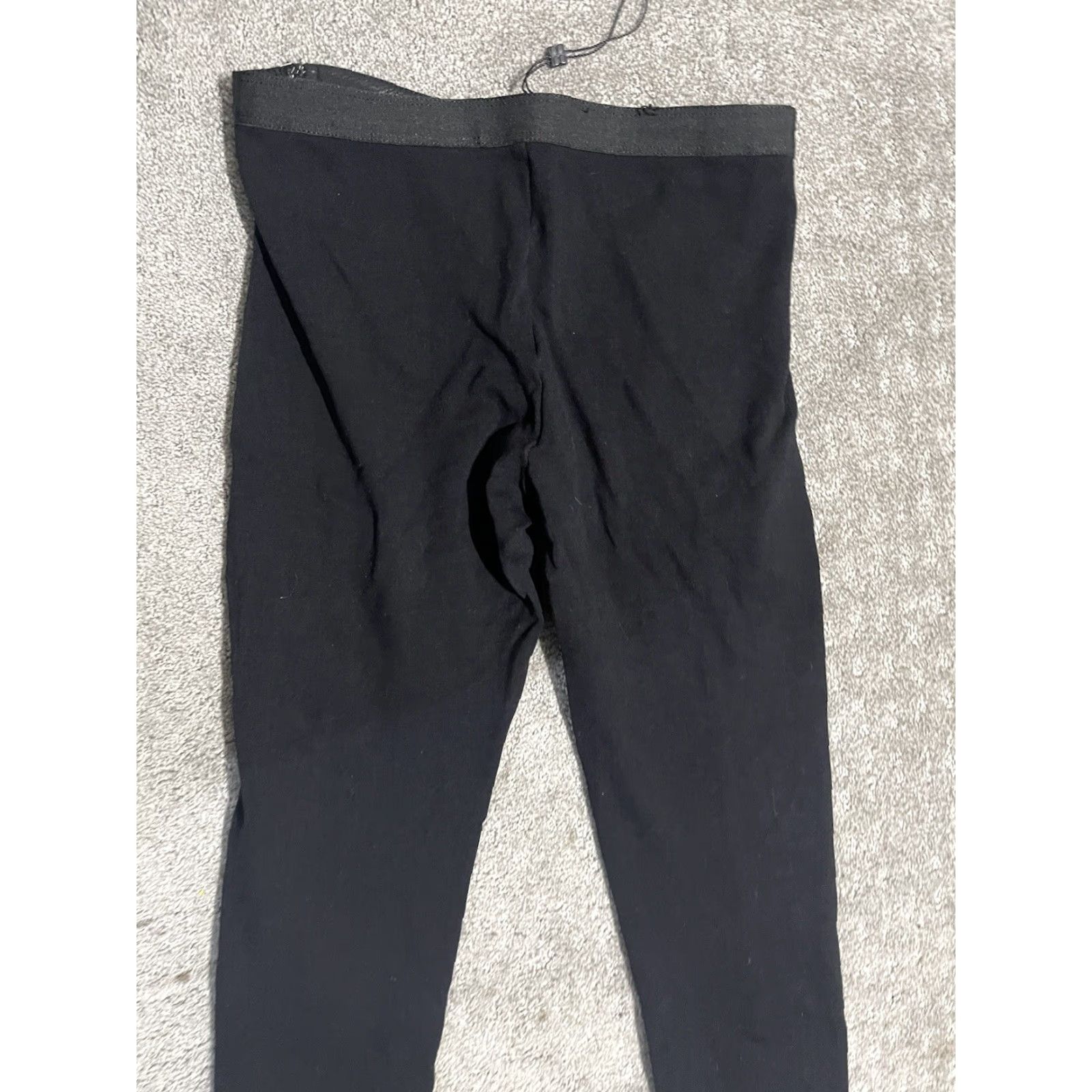 Bcbgmaxazria BCBGMaxAzria Black Zipper Accent Faux Leather Panel Leggings Black Size Small Size 28" / US 6 / IT 42 - 4 Thumbnail