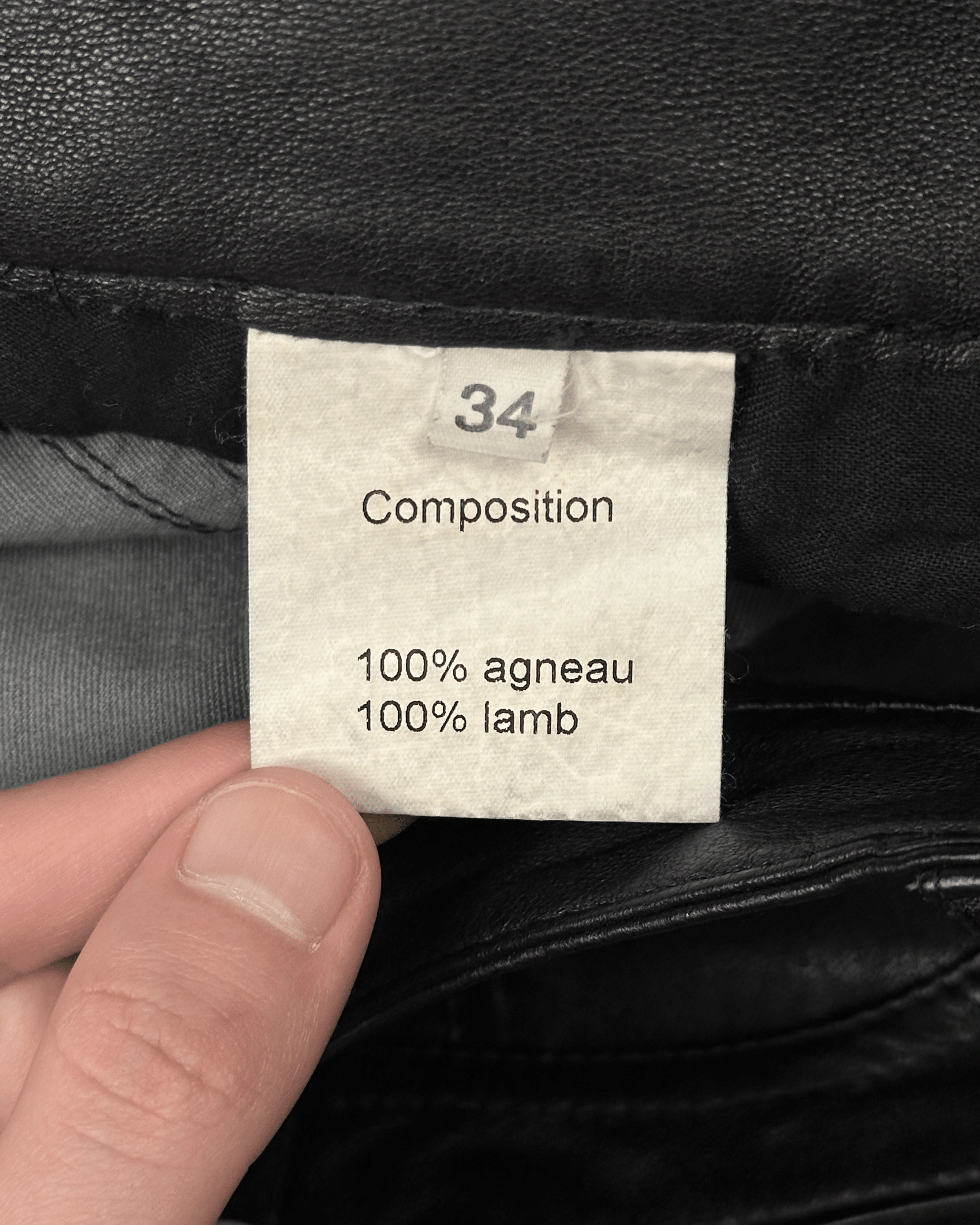Balmain Balmain Christophe Decarnin Safety Pin Leather Biker Pants Size US 27 - 11 Thumbnail