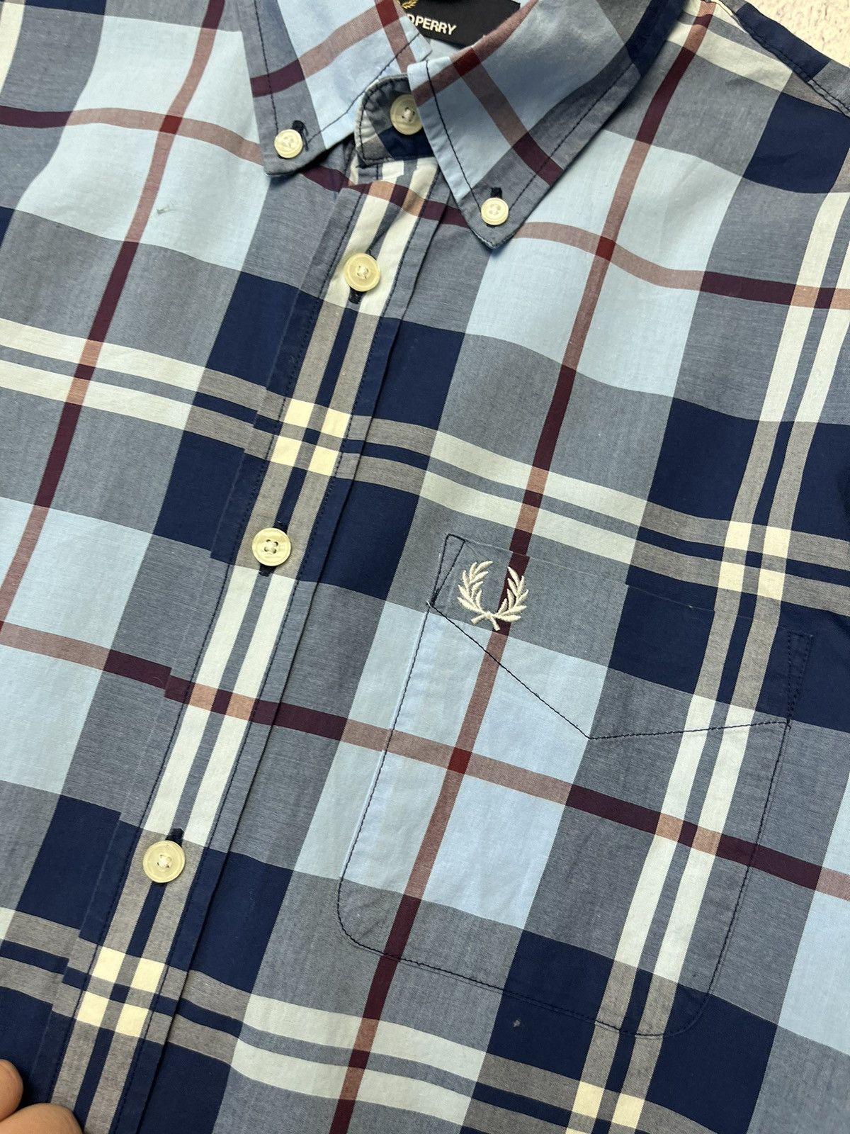 Fred Perry Vintage Fred Perry Plaid Shirt Size M Y2K Size US M / EU 48-50 / 2 - 20 Thumbnail