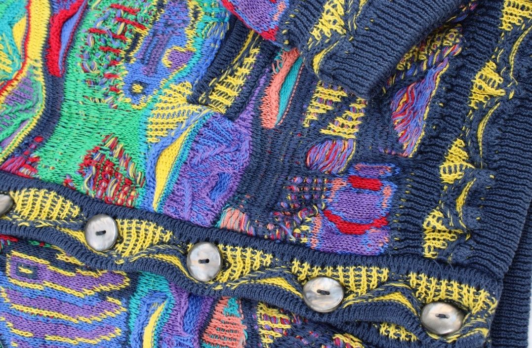 Coogi Coogi Fish 3D Knit Cardigan Size US M / EU 48-50 / 2 - 5 Thumbnail