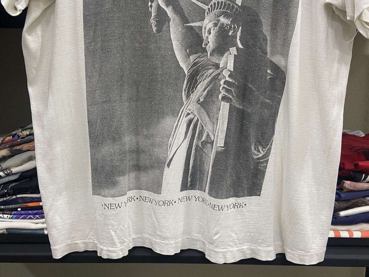 Band Tees × Vintage Vintage 80s 90s Statue of Liberty New york Rock TShirt Size US XL / EU 56 / 4 - 3 Thumbnail