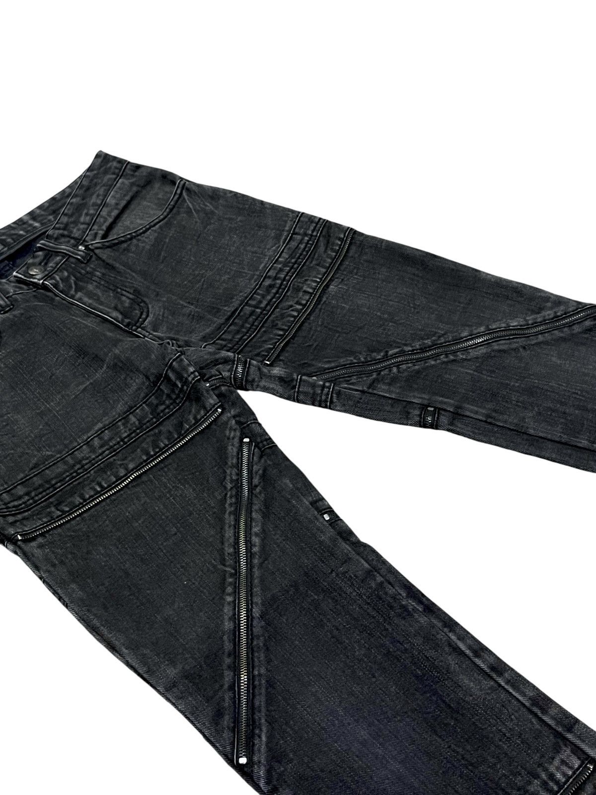Culturata 🔥Vintage CUSTOM CULTURE Grunge Multizipper S.Laurent Style Size 28" / US 6 / IT 42 - 5 Thumbnail