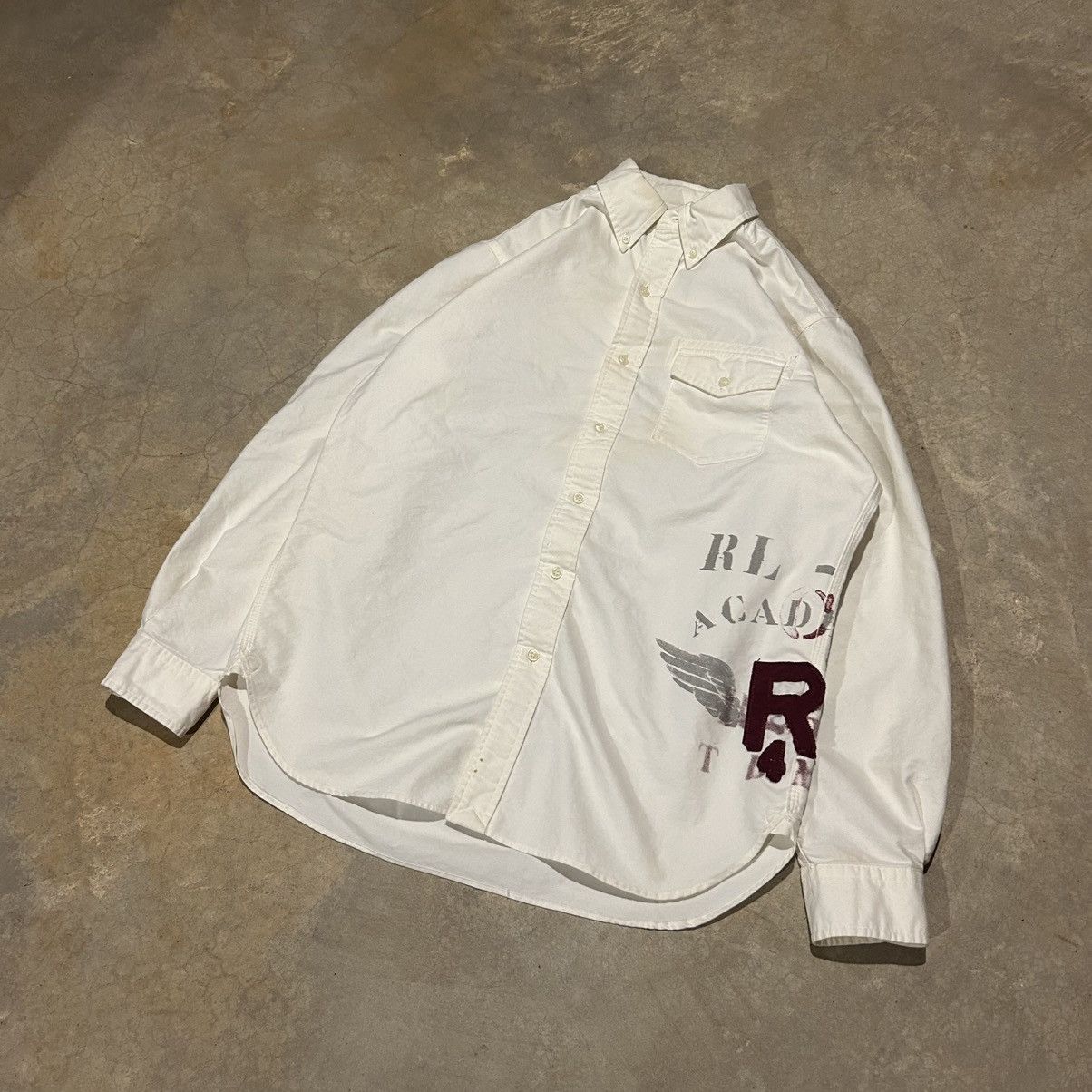 Polo Ralph Lauren × Ralph Lauren × Vintage Vintage 2000s Polo Ralph Lauren RL Academy Button Up Shirt Size US M / EU 48-50 / 2 - 2 Thumbnail