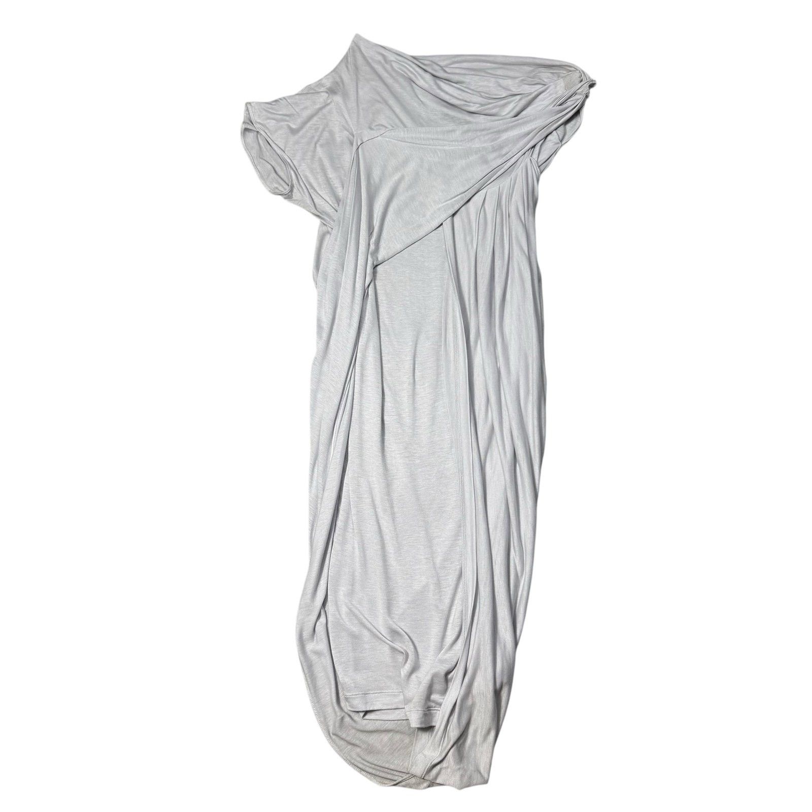 Other NWT New SOPHIA KOKOSALAKI Silk Blend Grey Draped Dress Ital Size XS / US 0-2 / IT 36-38 - 6 Thumbnail