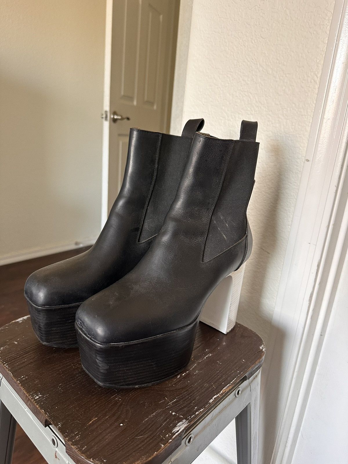 rick owens ss20 Tecuatl Bevel Kiss Boots Grills Size 43 | eBay