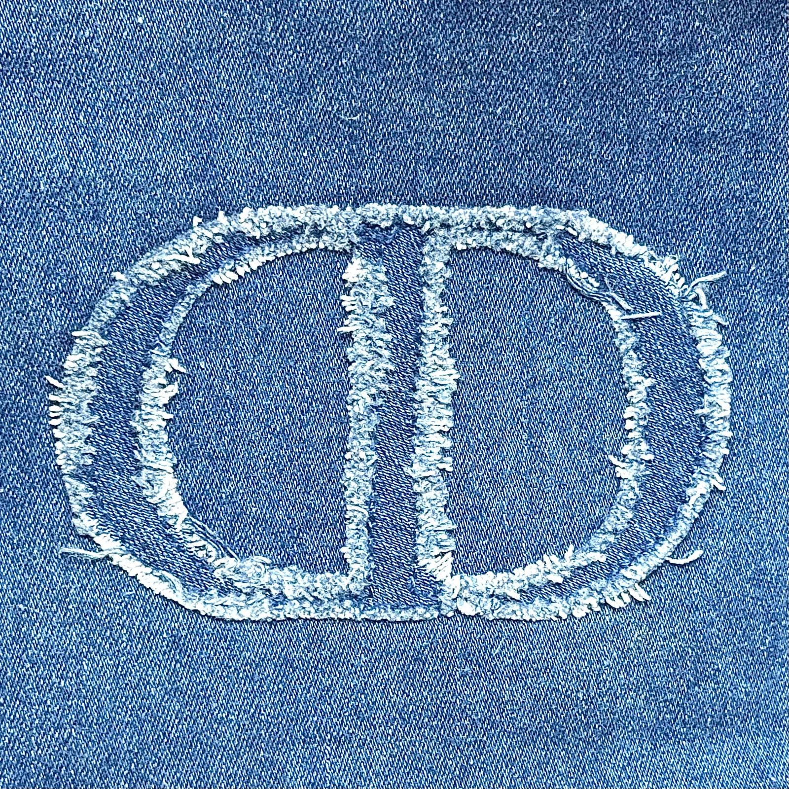 Dior Dior Denim Zipper Pouch Size ONE SIZE - 2 Thumbnail