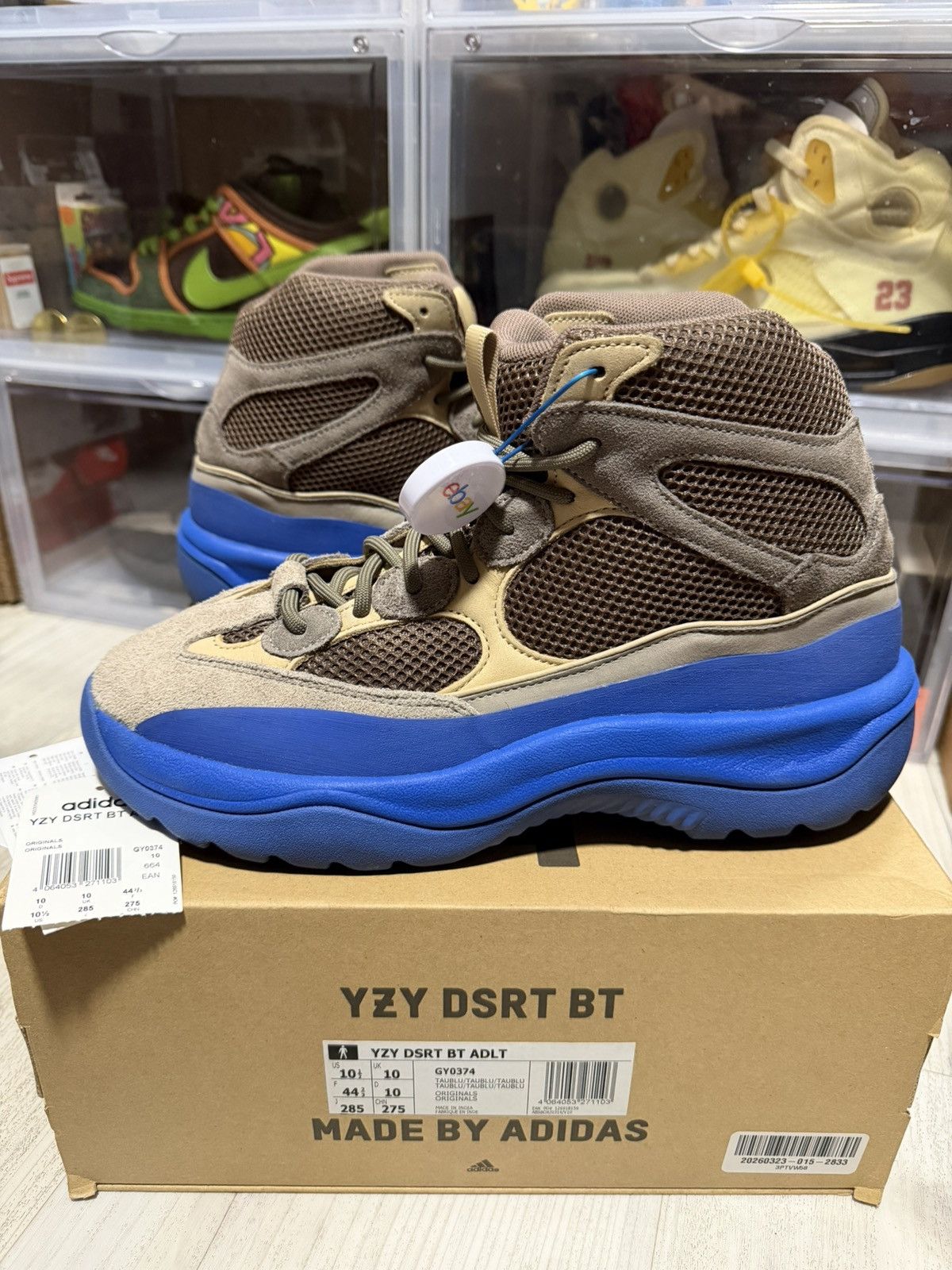 Adidas × Kanye West Adidas Yeezy Desert Boot Taupe Blue Size US 10.5 / EU 43-44 - 1 Thumbnail