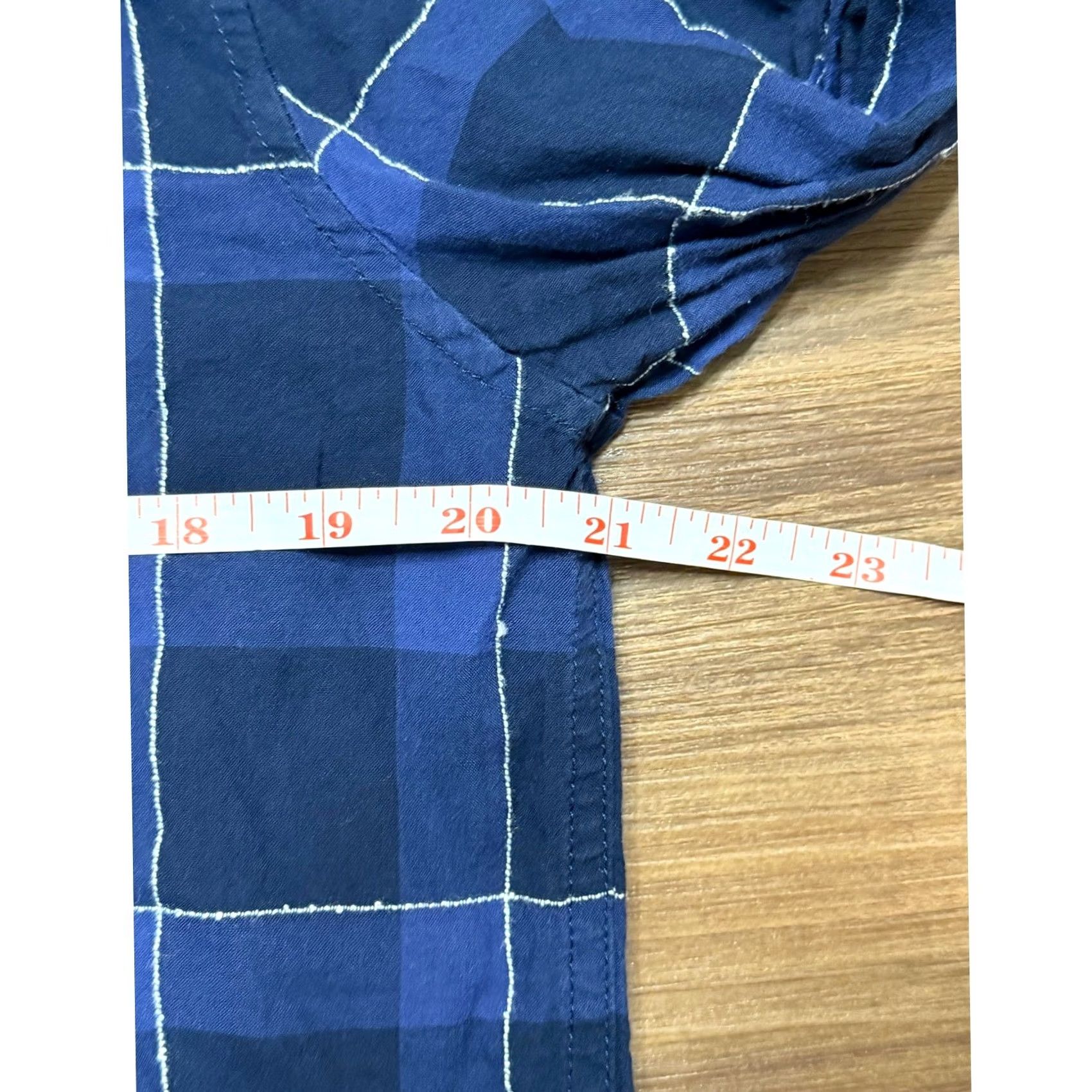 Frame FRAME Classic Fit Blue Plaid Button Up Shirt Men Sz M Size US M / EU 48-50 / 2 - 6 Thumbnail