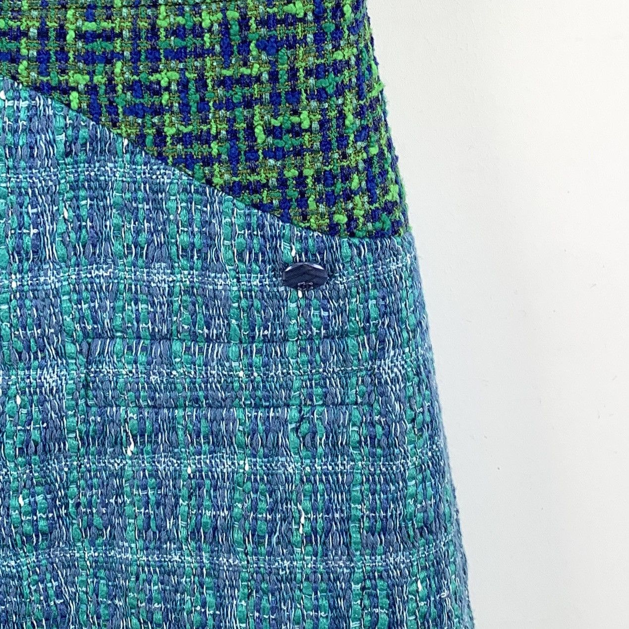 Chanel Chanel Blue Linen Sleeveless Woven Tweed Dress K26WX Size S / US 4 / IT 40 - 4 Thumbnail