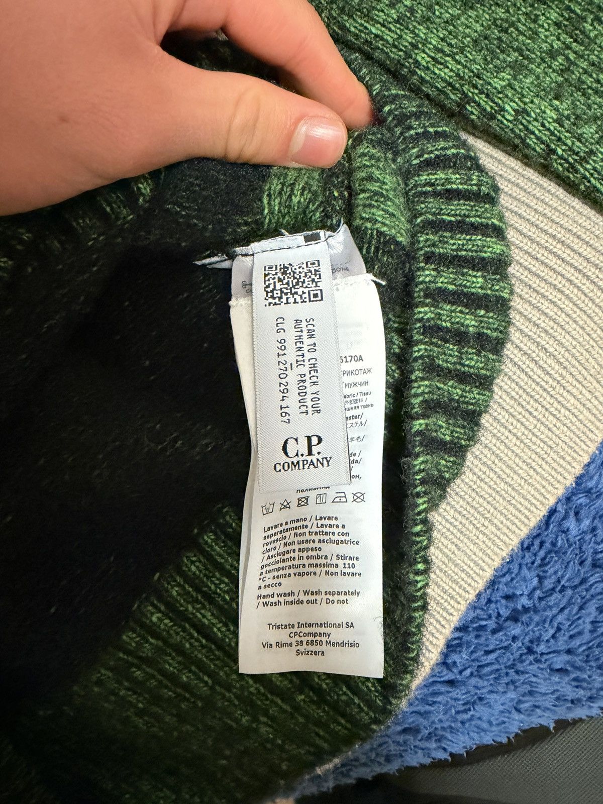 C.P. Company C.P. Company Lens Crewneck Sweater Green Camouflage Size US S / EU 44-46 / 1 - 13 Thumbnail