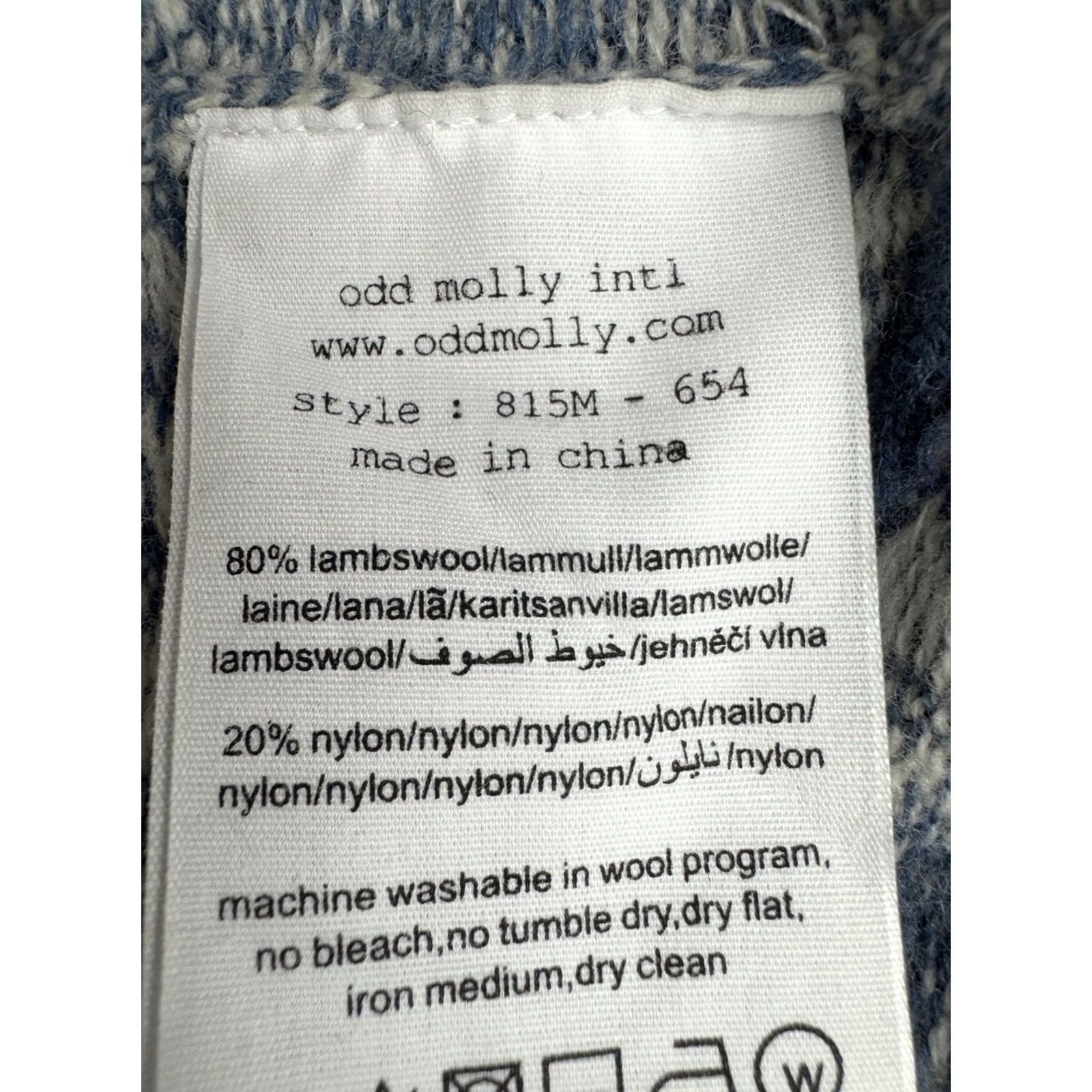 Vintage Odd Molly Jumper Cardigan Size 1 S womens blue wool 654 Size XS / US 0-2 / IT 36-38 - 6 Thumbnail