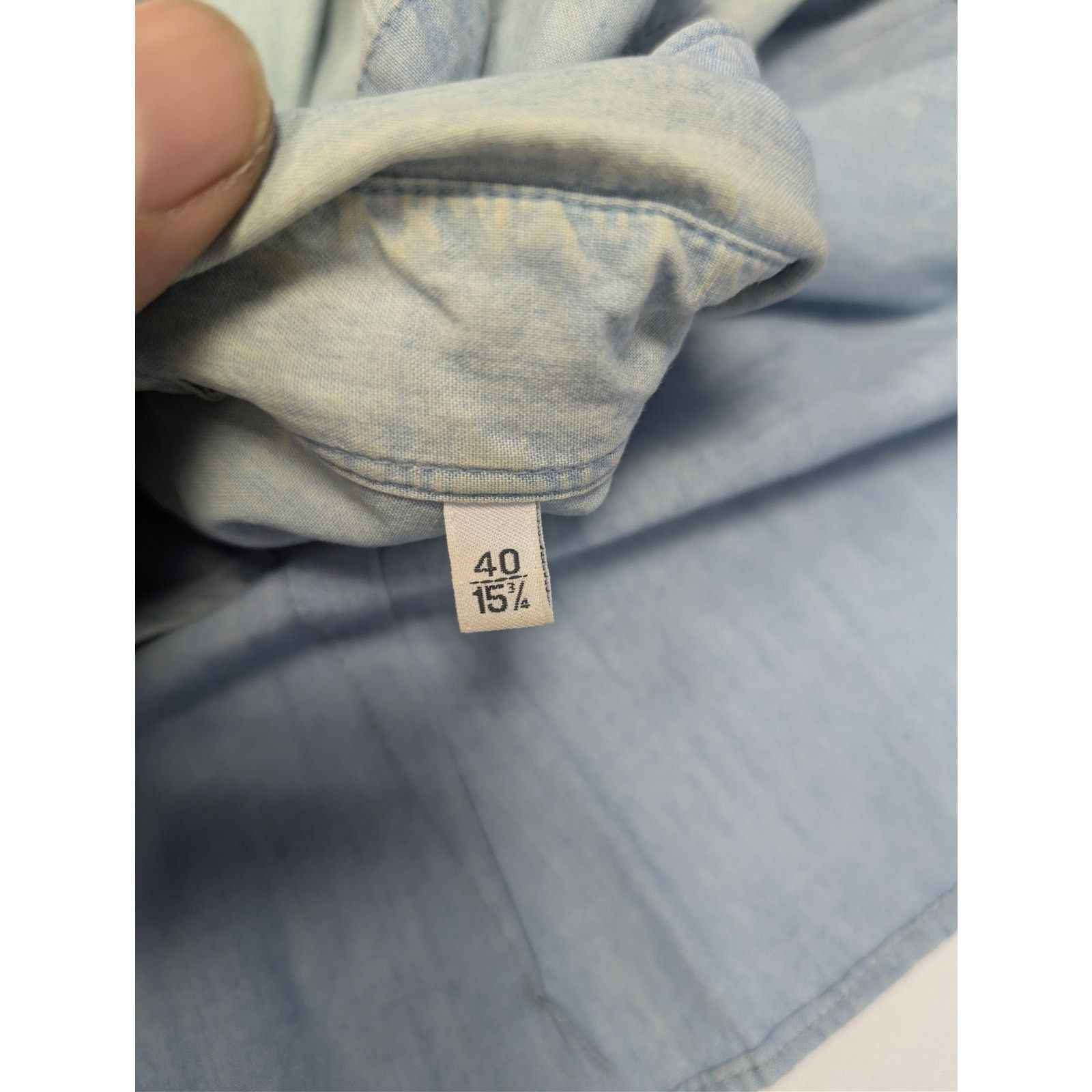 Aspesi o1rshd1 CC20 Casual shirt Sedici Shirt in Light Denim Blue Size US M / EU 48-50 / 2 - 19 Thumbnail