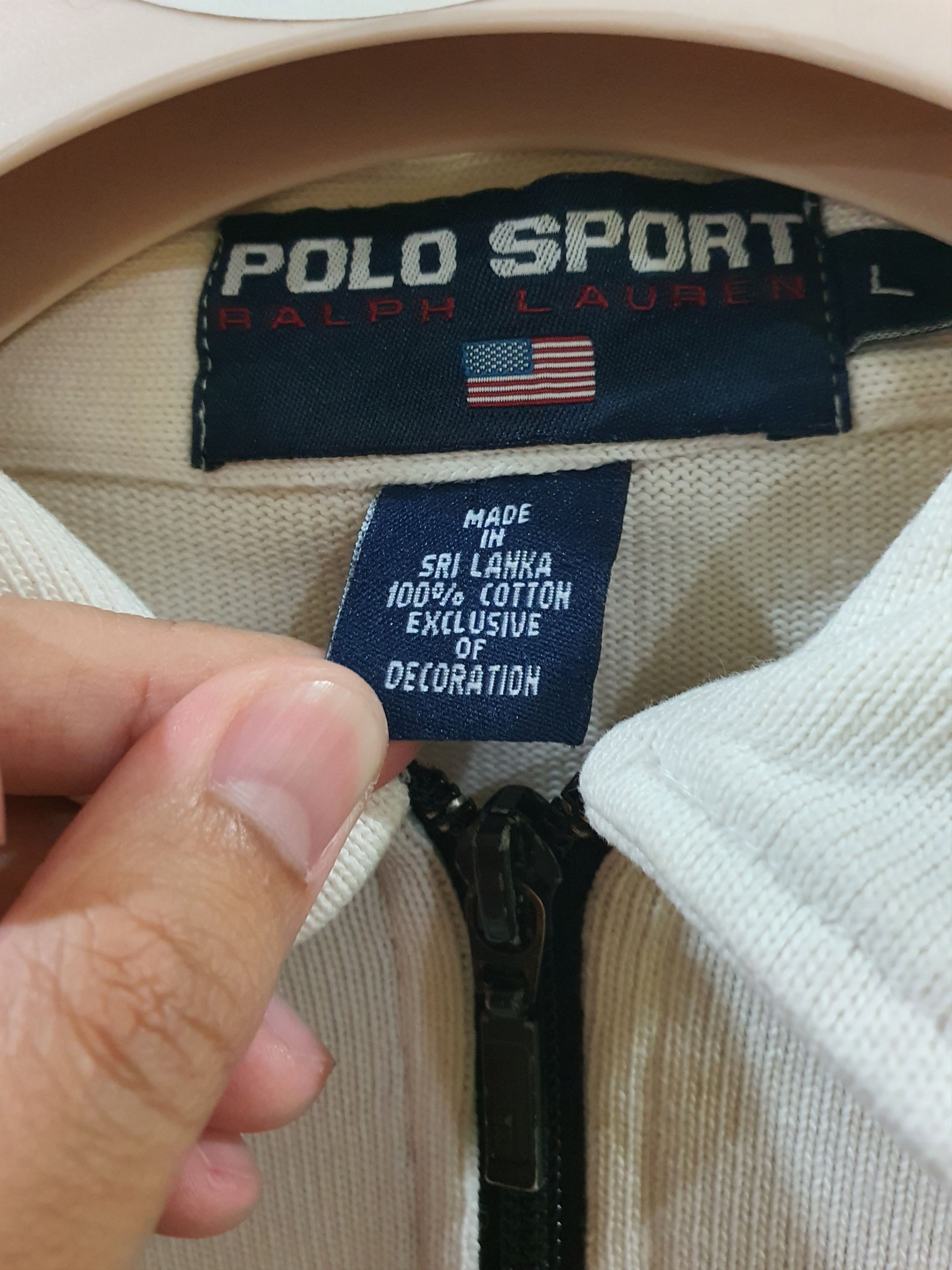 Polo Ralph Lauren vintage 90s Polo Sport Ralph Lauren long-sleeve rugby shirt Size US L / EU 52-54 / 3 - 7 Thumbnail