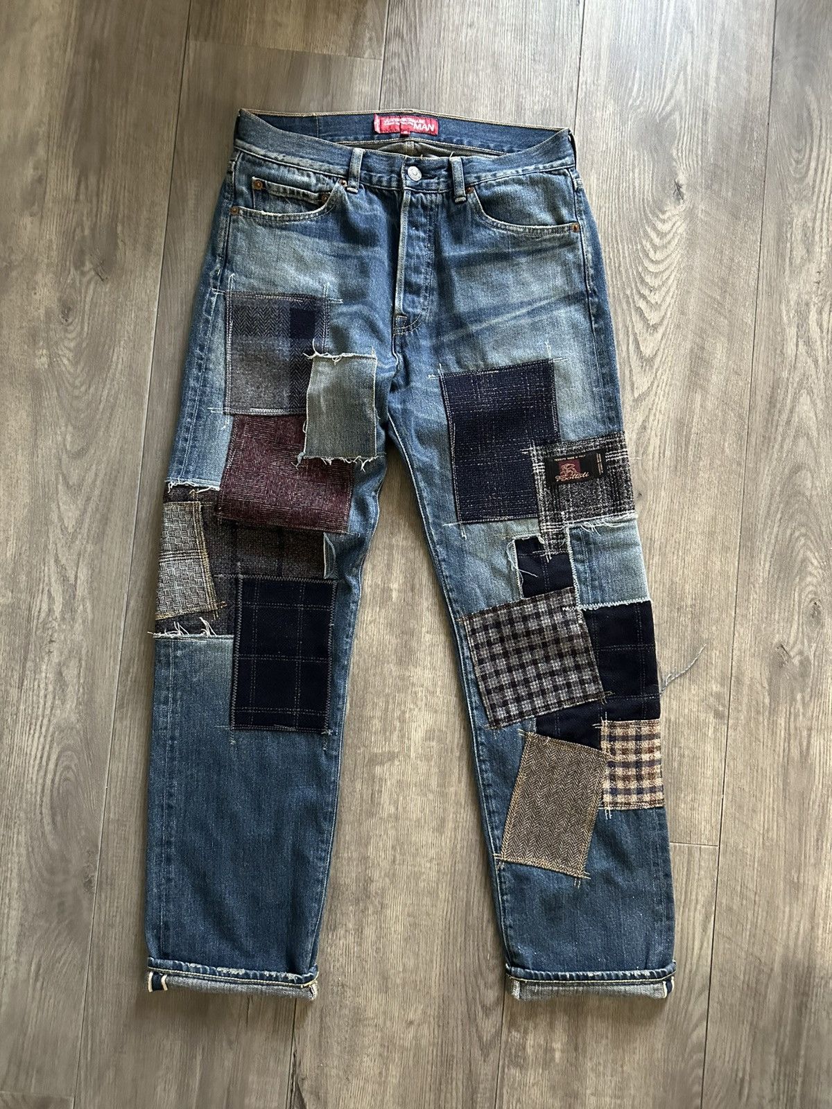 Junya Watanabe JUNYA WATANABE MAN Patchwork Levi's Jeans Size US 29 - 1 Thumbnail