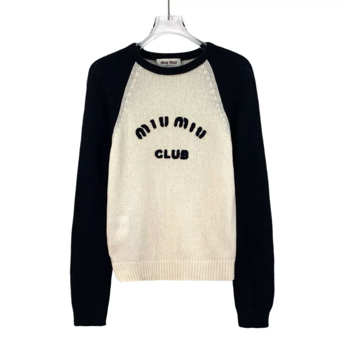 Miu Miu miu miu color block logo sweater Size US M / EU 48-50 / 2 - 1 Thumbnail