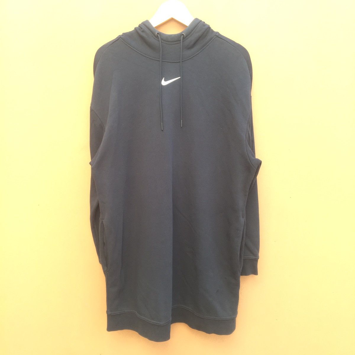 Image of Nike Swoosh Hoodie Dress Size S in Black, Women's