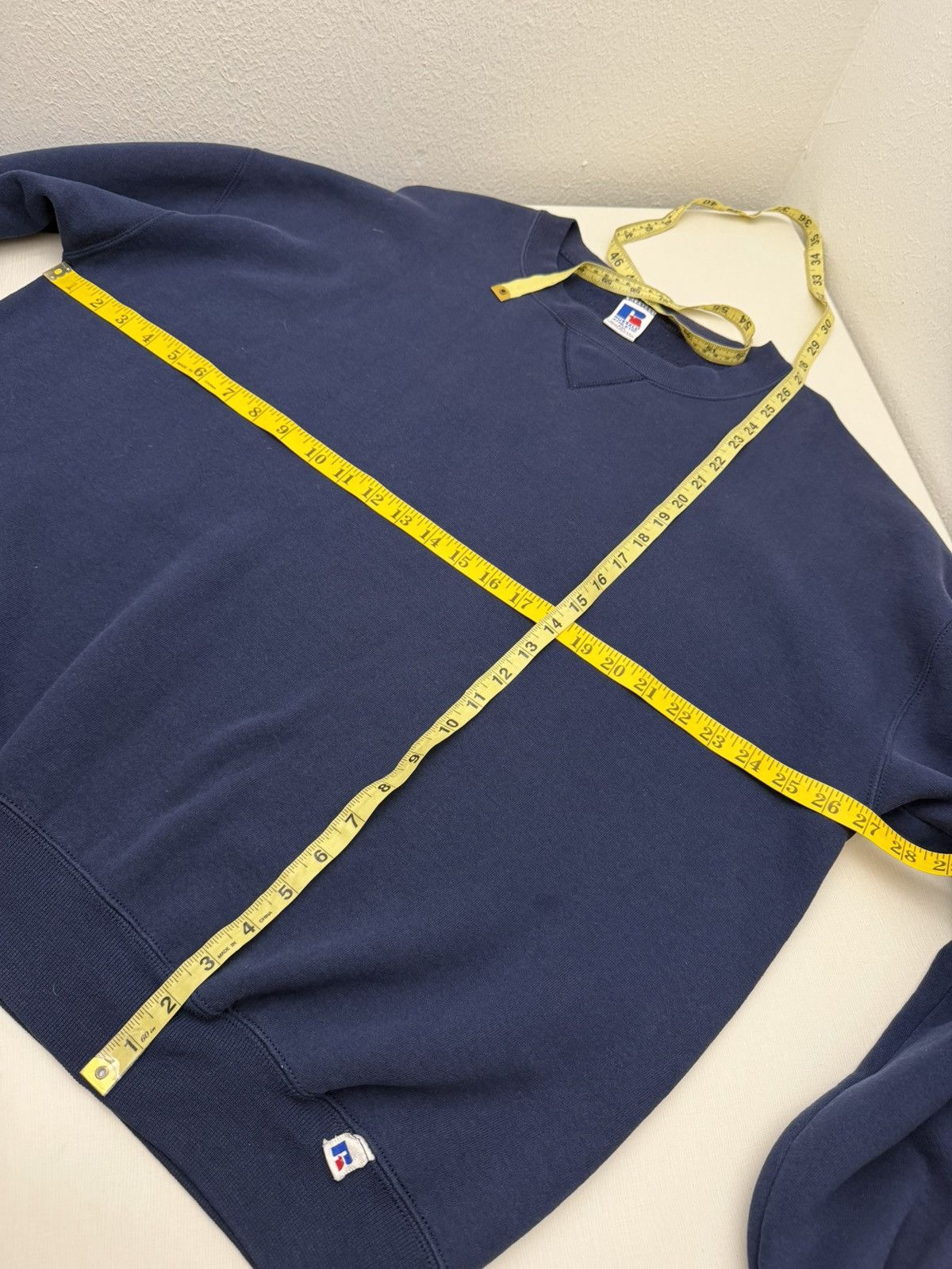 Russell Athletic Vintage 90s Russell Athletic Crewneck Navy XXL Made in USA Size US XXL / EU 58 / 5 - 5 Thumbnail