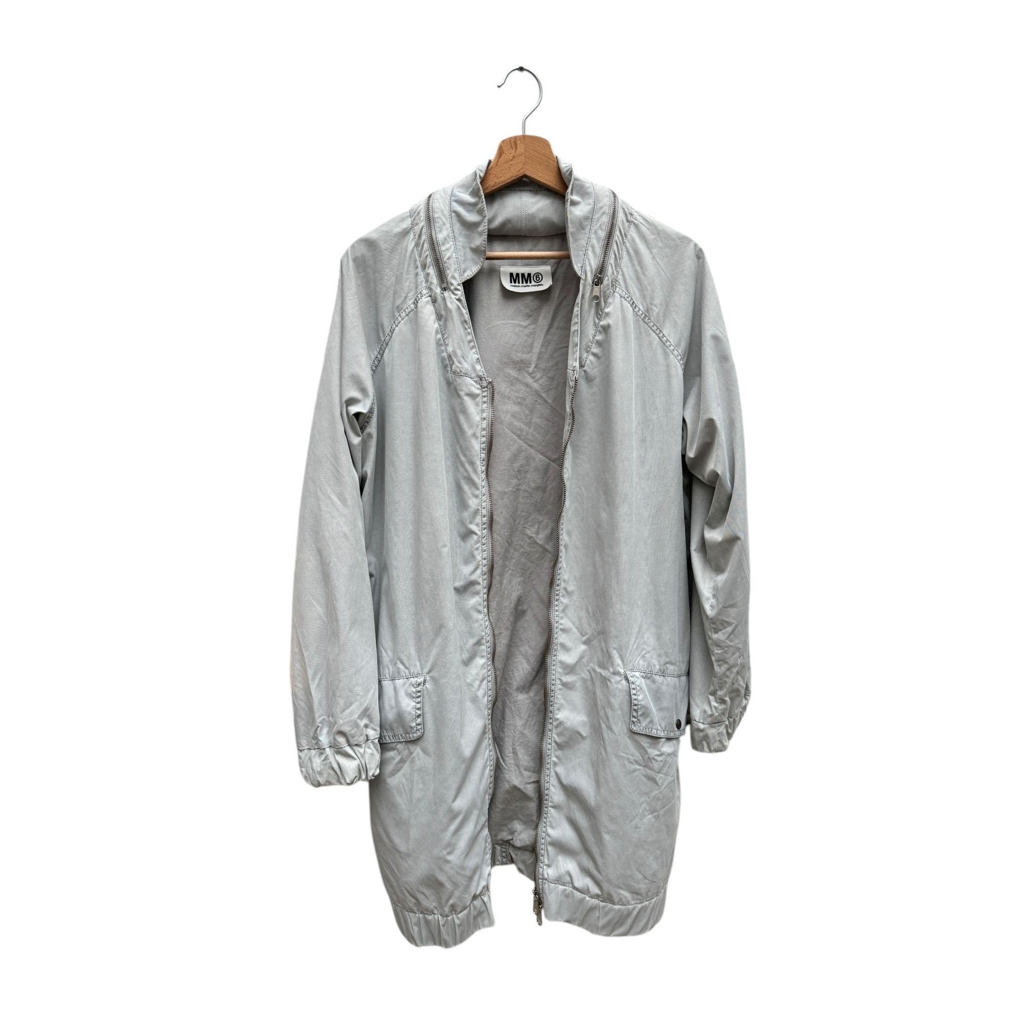 Maison Margiela SS 2009 Grey Cotton Nylon Parka Size M / US 6-8 / IT 42-44 - 2 Thumbnail