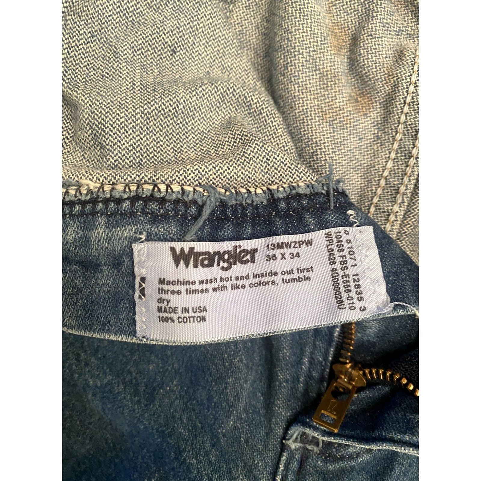 Wrangler Wrangler Men’s Blue Jean Shorts 36 Adult Male 36 Blue 13MWZPW Chino Shorts Mens Size US 36 / EU 52 - 6 Thumbnail
