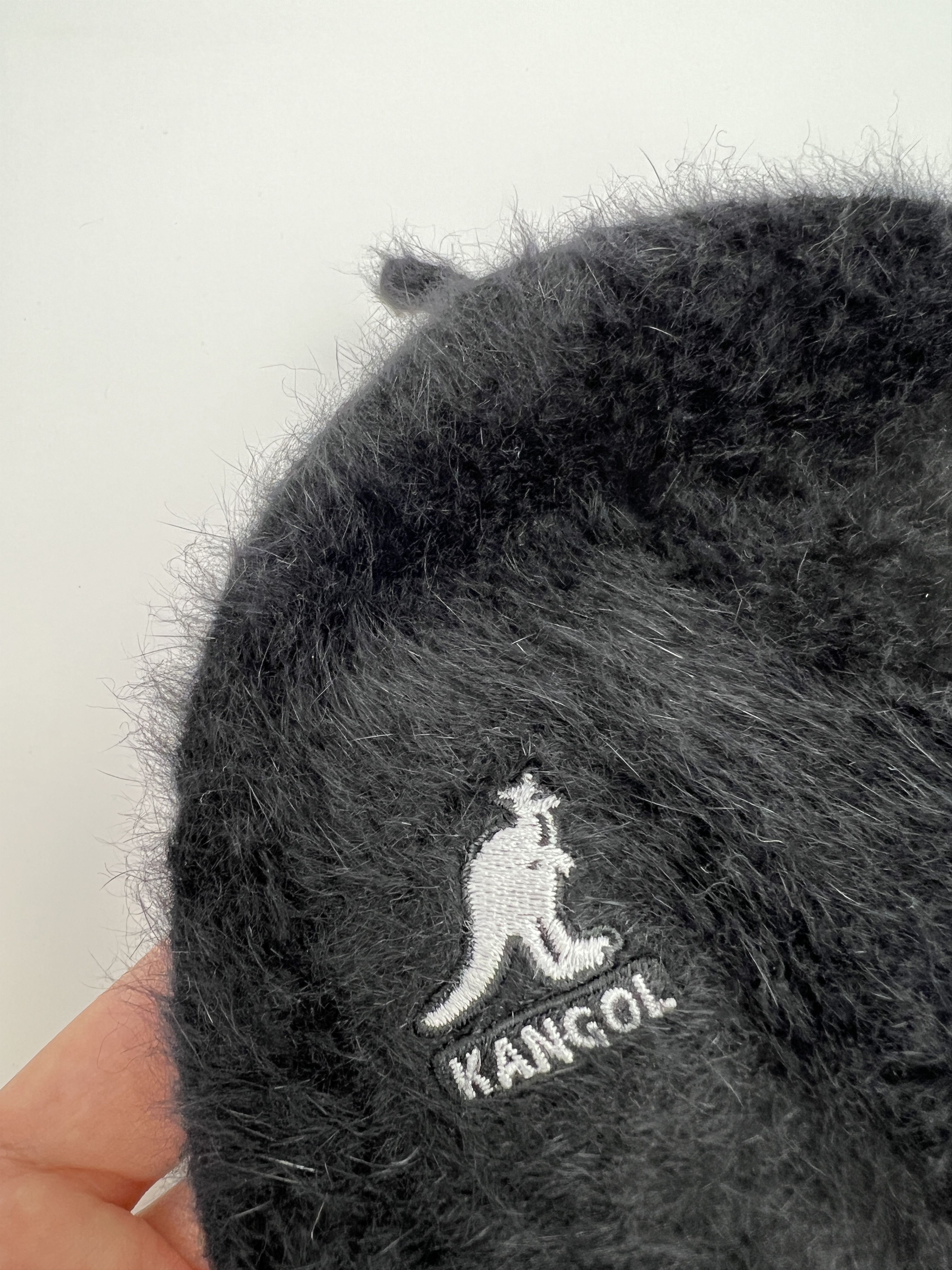 Kangol Vintage Kangol Black Angora Beanie Beanie Hat Mohair Style Size ONE SIZE - 5 Thumbnail