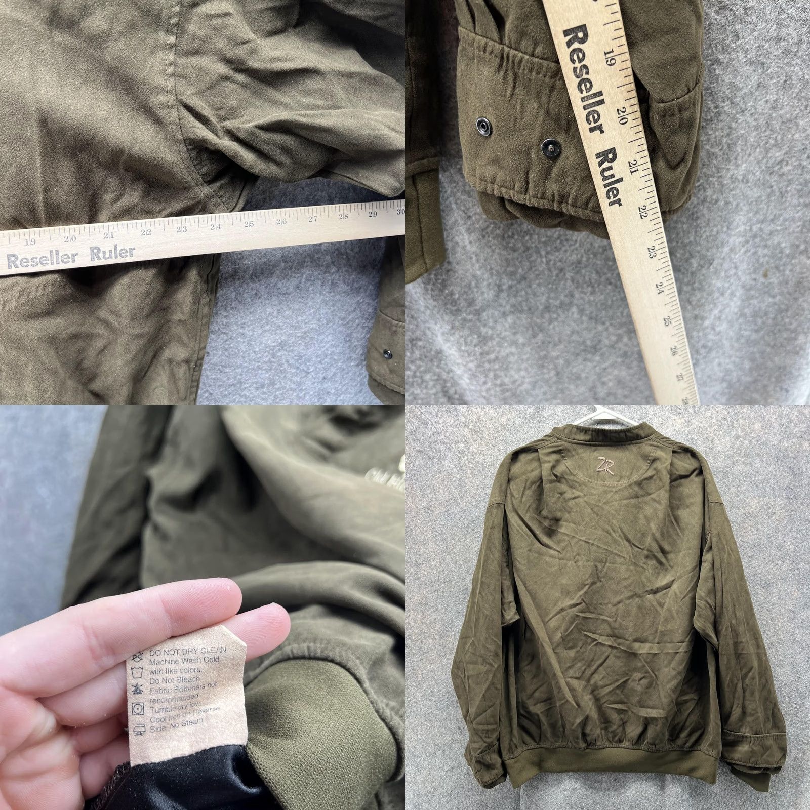 Vintage VINTAGE Zero Restriction Sweater Men Large Green 1/4 Zip Mock Neck Golf Jacket Vtg Size US L / EU 52-54 / 3 - 8 Thumbnail