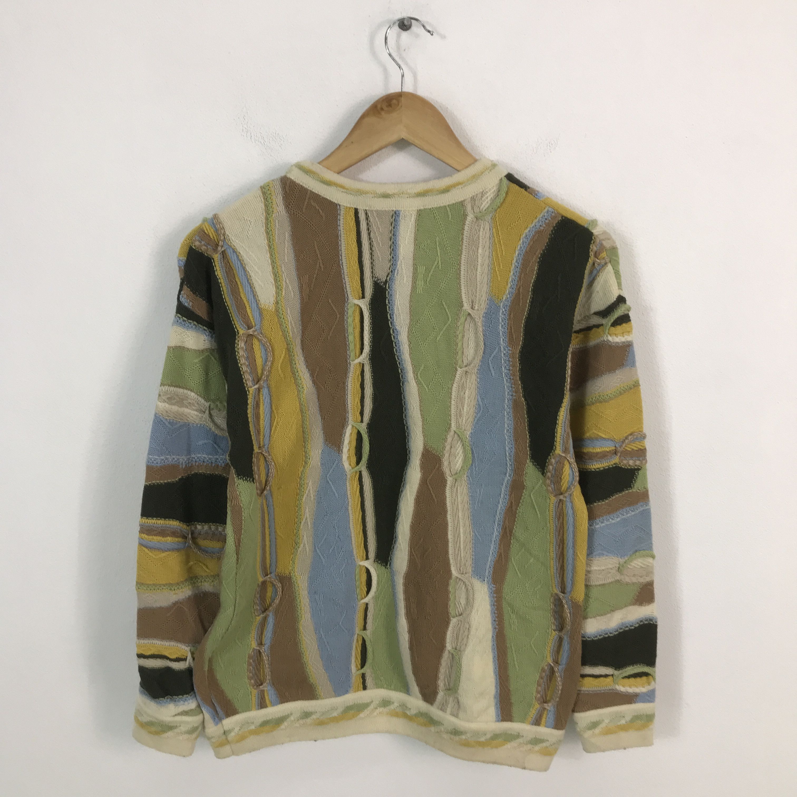 Aran Isles Knitwear × Japanese Brand × Vintage Vtg merino knitwear like style not coogi jacket Size US XS / EU 42 / 0 - 2 Thumbnail