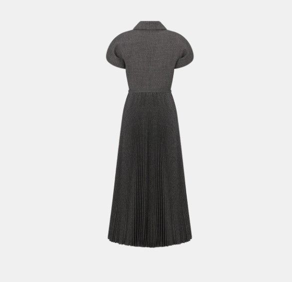 Dior o1w1db11124 Virgin Wool Dress in Black Size XL / US 12-14 / IT 48-50 - 2 Thumbnail