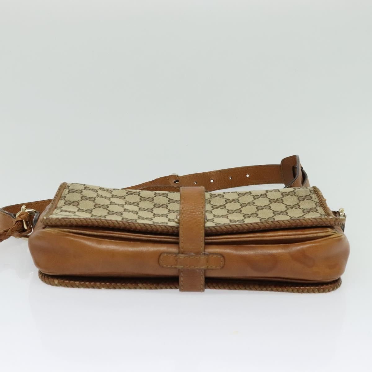 Gucci GUCCI GG Canvas Shoulder Bag Beige Gold Size ONE SIZE - 5 Thumbnail