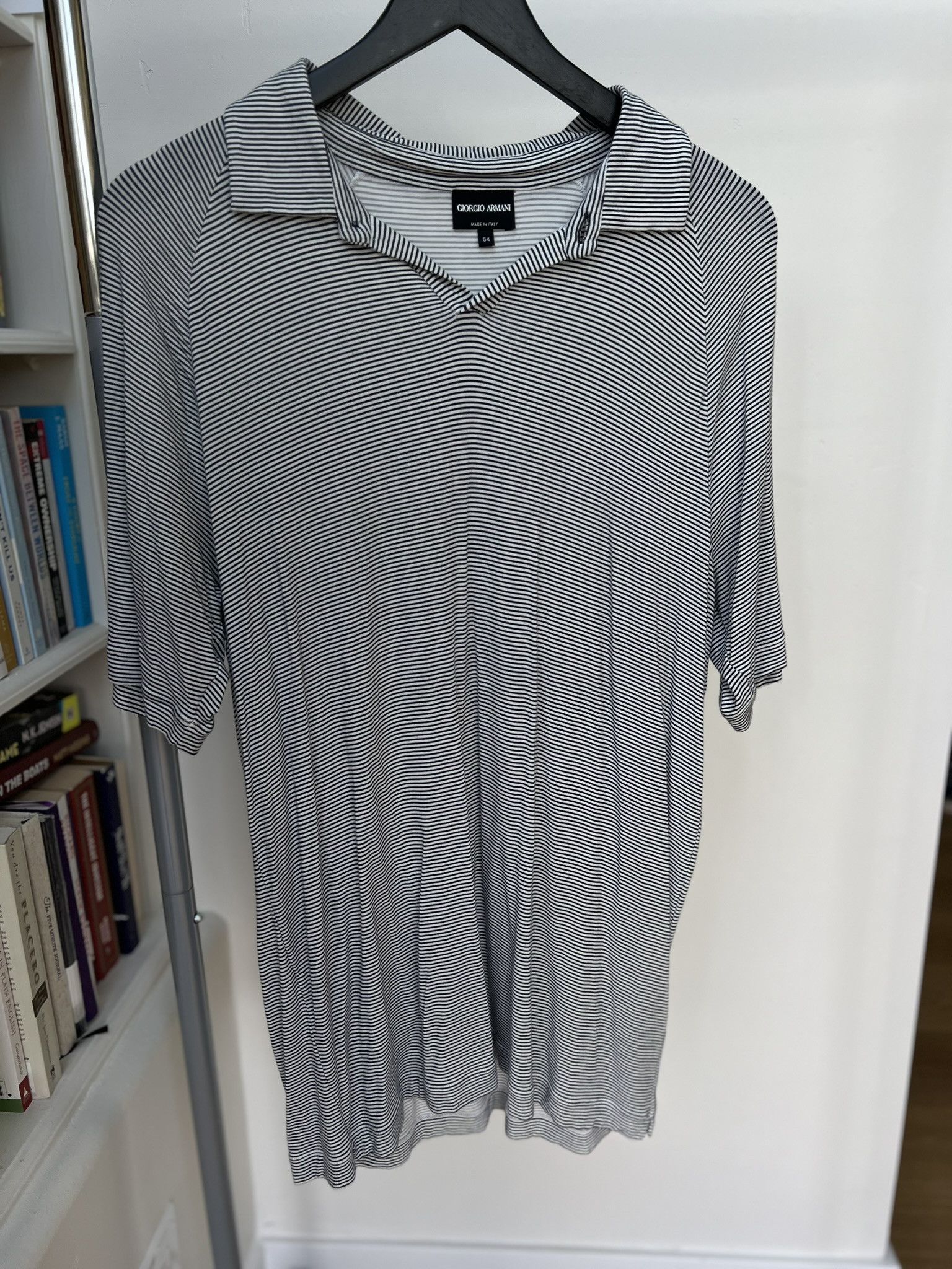 Giorgio Armani Georgio Armani Viscose Stretch Polo Size US L / EU 52-54 / 3 - 1 Thumbnail