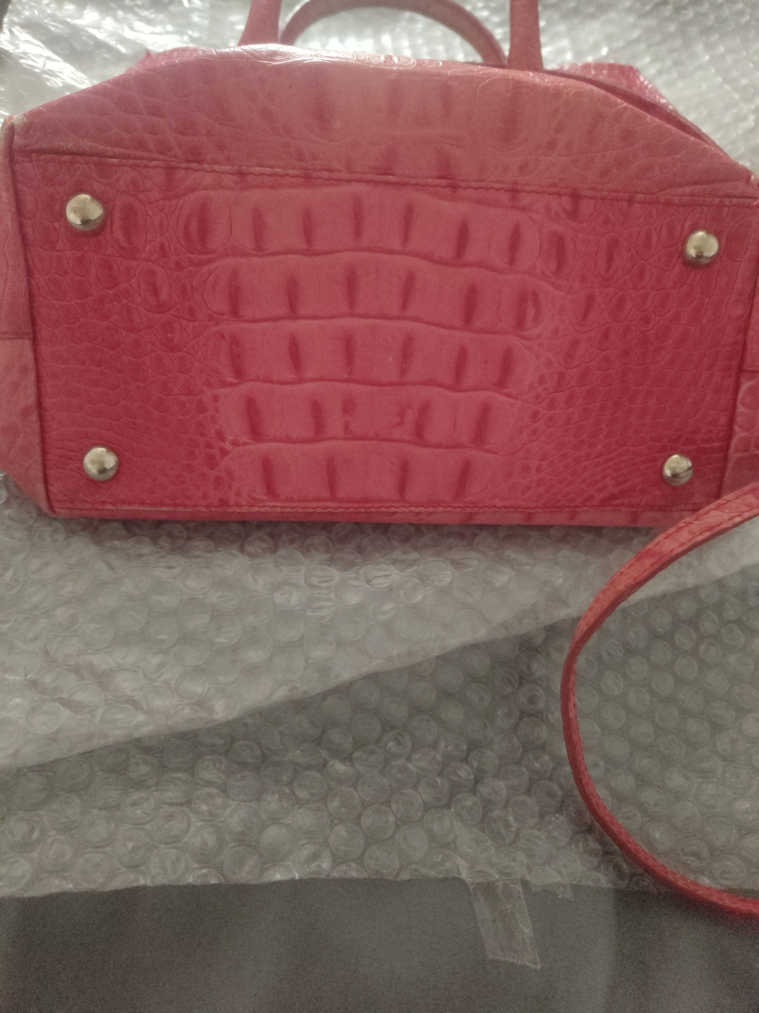 Furla Furla Crocodile Leather Bag Pink Size ONE SIZE - 4 Thumbnail
