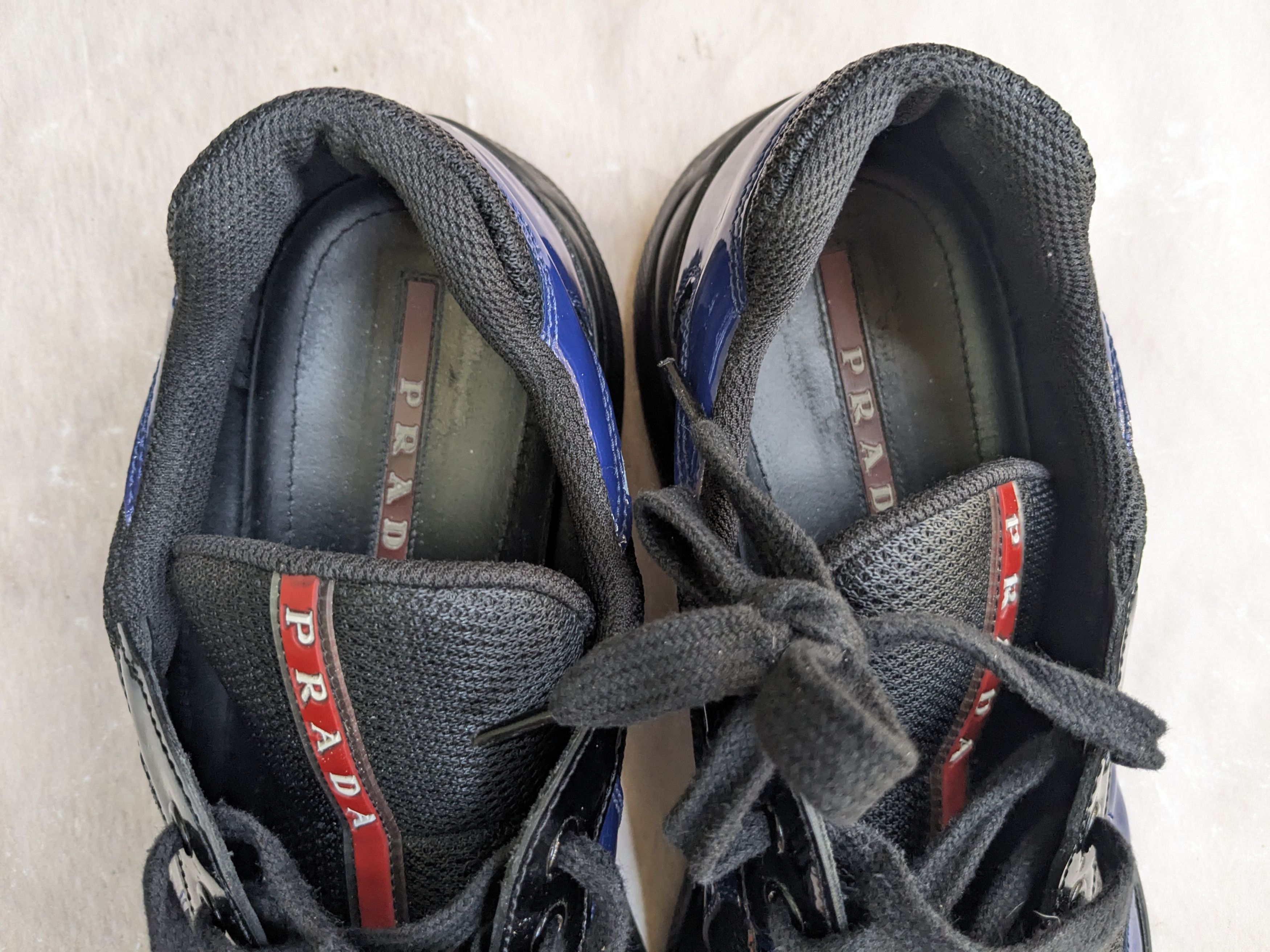 Prada Prada America's Cup Sneakers Blue Patent Blue 10 Size US 10 / EU 43 - 3 Thumbnail