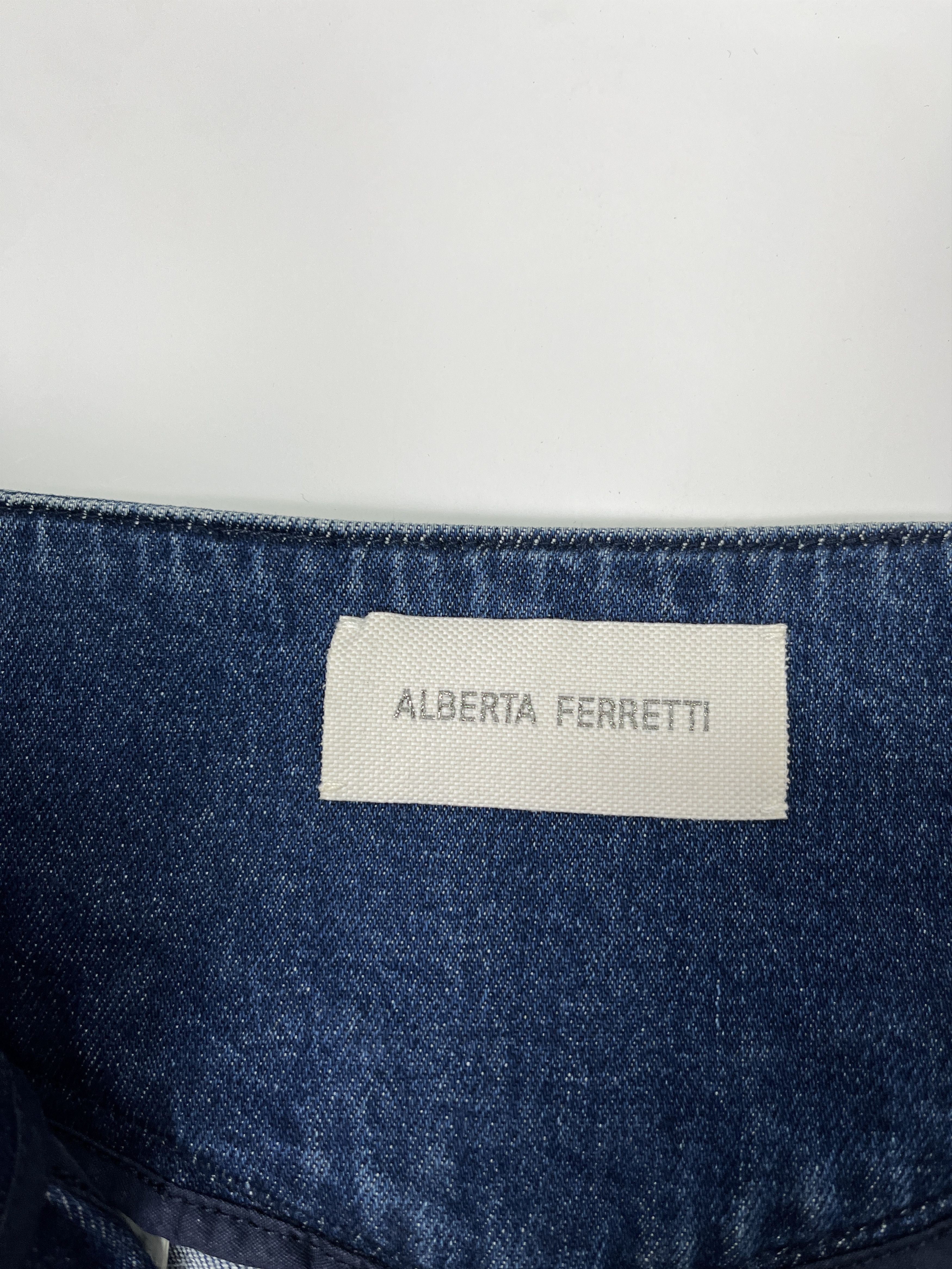 Alberta Ferretti Blue High Waist Baggy Jeans Size 27" / US 4 / IT 40 - 4 Thumbnail