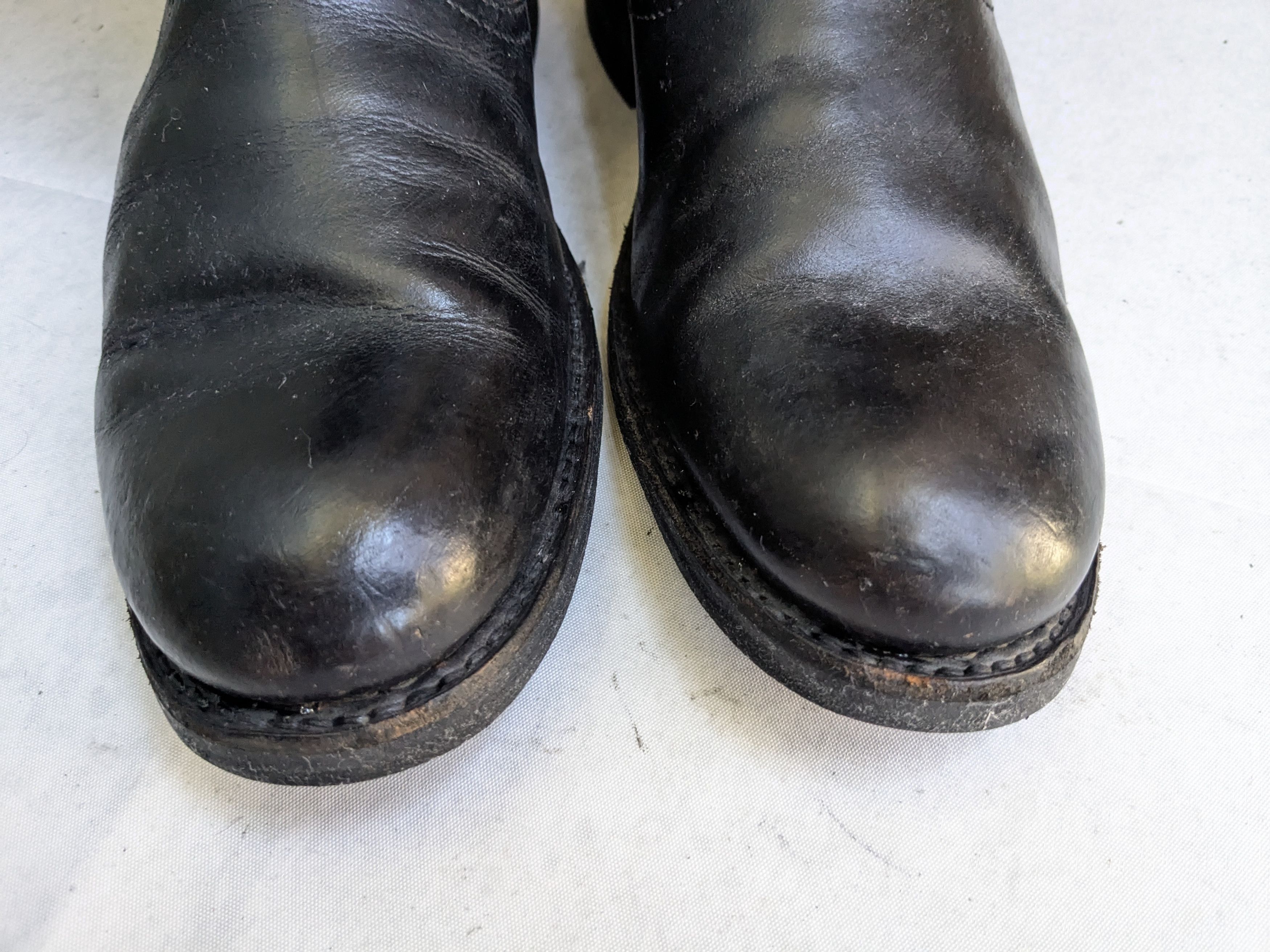 Frye Frye Engineer Boots Black Leather 9 D Buckle Size US 9 / EU 42 - 4 Thumbnail