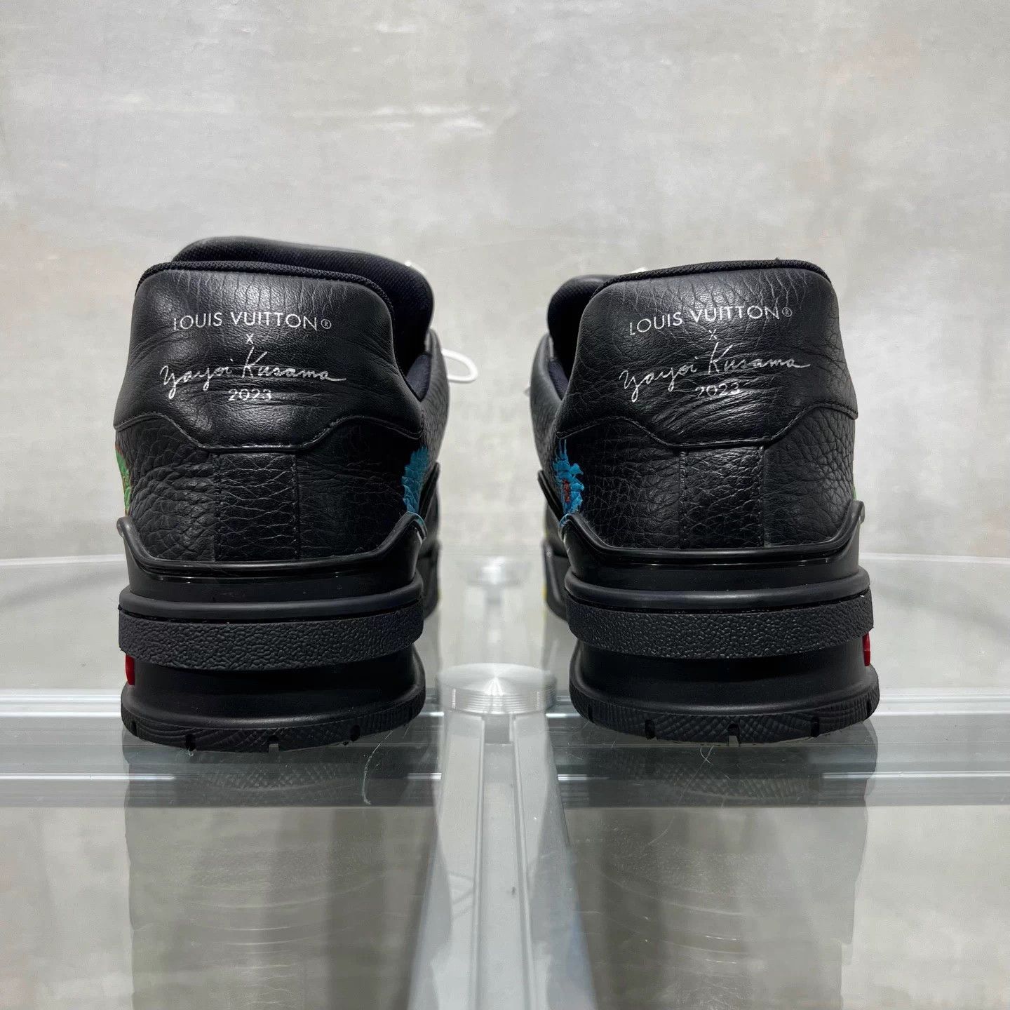 Louis Vuitton LV x Yayoi Kusama Trainer Black UK7.5/41.5 Size US 8.5 / EU 41-42 - 6 Thumbnail