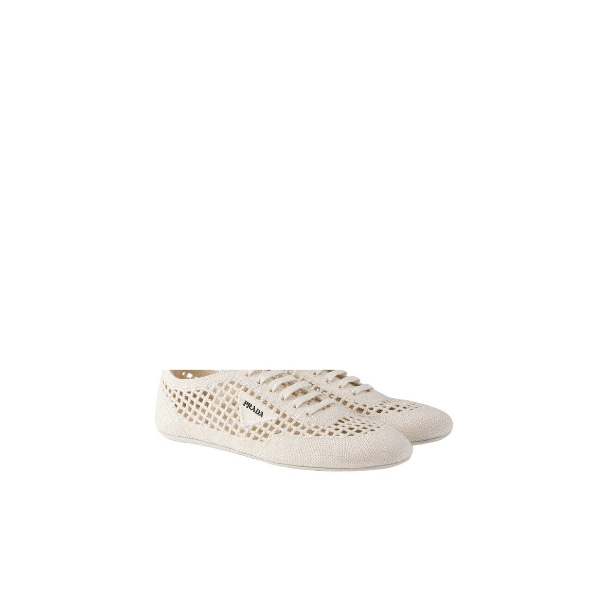 Prada PRADA Collapse $1290 Ivory Crochet Sneakers New & Authentic Size US 6 / IT 36 - 1 Thumbnail