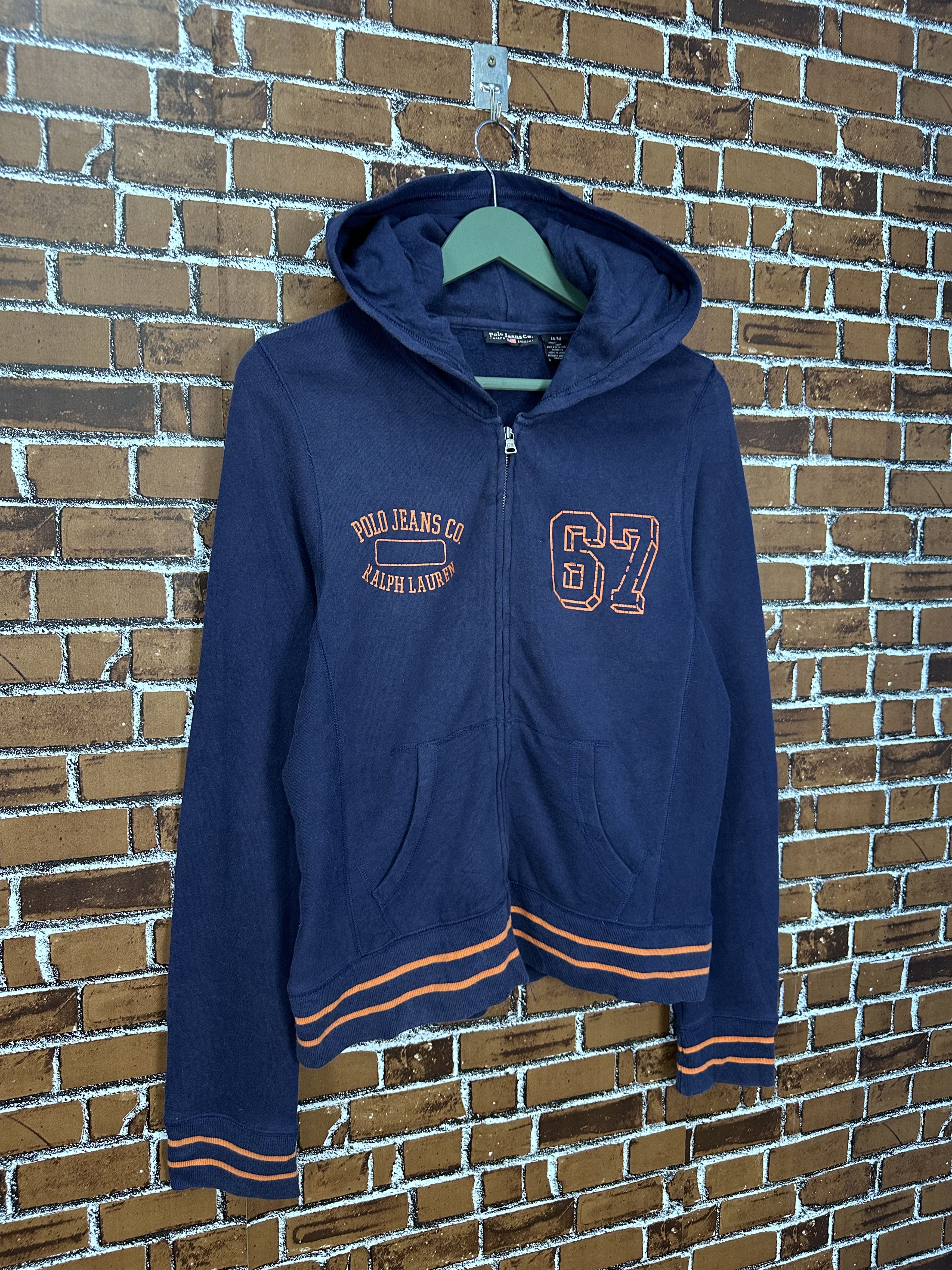 Polo Ralph Lauren Vintage Polo Jeans Ralph Lauren Zipper Hoodie Z438 Size M / US 6-8 / IT 42-44 - 2 Thumbnail