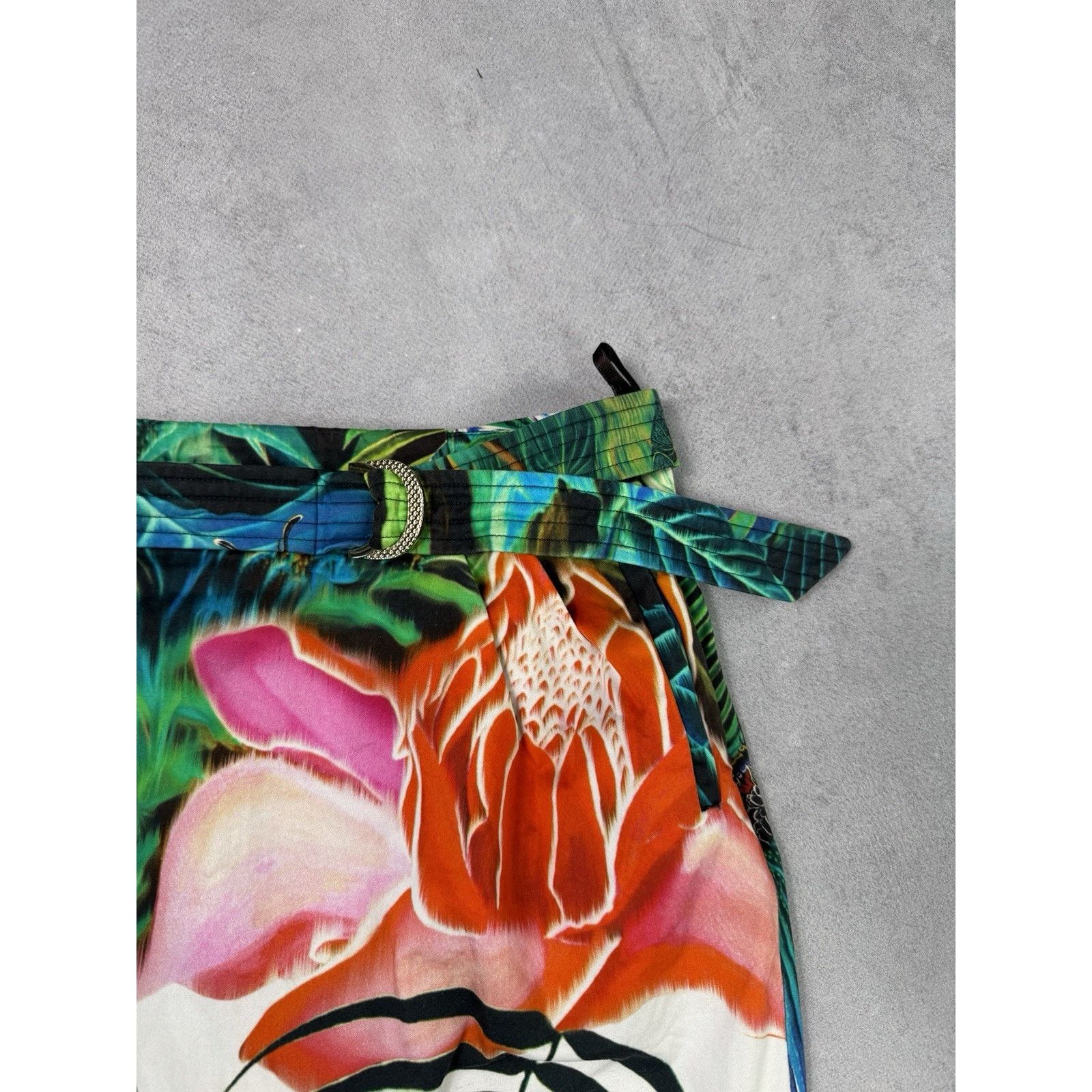 Roberto Cavalli Roberto Cavalli Women Mini Skirt Floral Avant Garde Size 29" - 2 Thumbnail