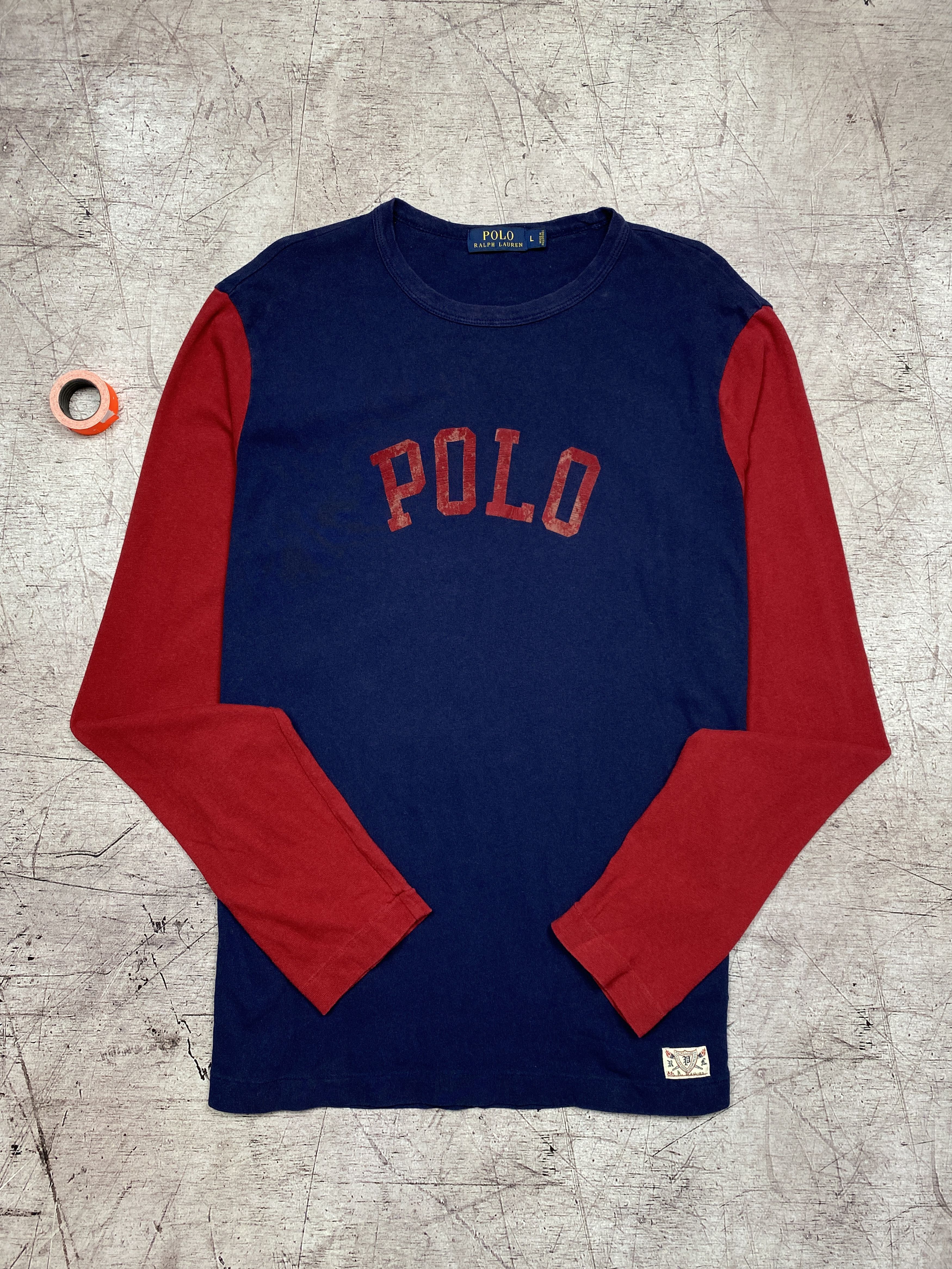 Polo Ralph Lauren × Ralph Lauren Polo Ralph Lauren Vintage Mens Big Logo Long Sleeve T-Shirt Size US L / EU 52-54 / 3 - 1 Thumbnail