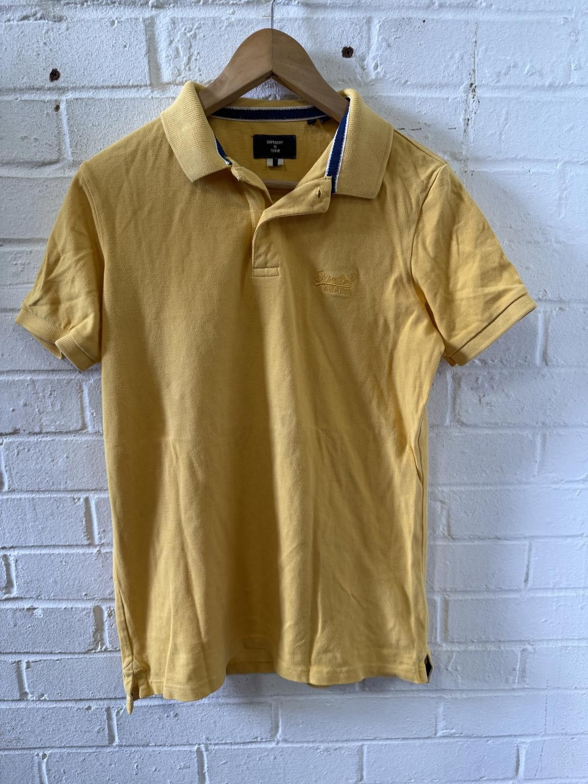 Superdry Superdry Yellow Polo Shirt with Contrast Collar Size US S / EU 44-46 / 1 - 1 Thumbnail