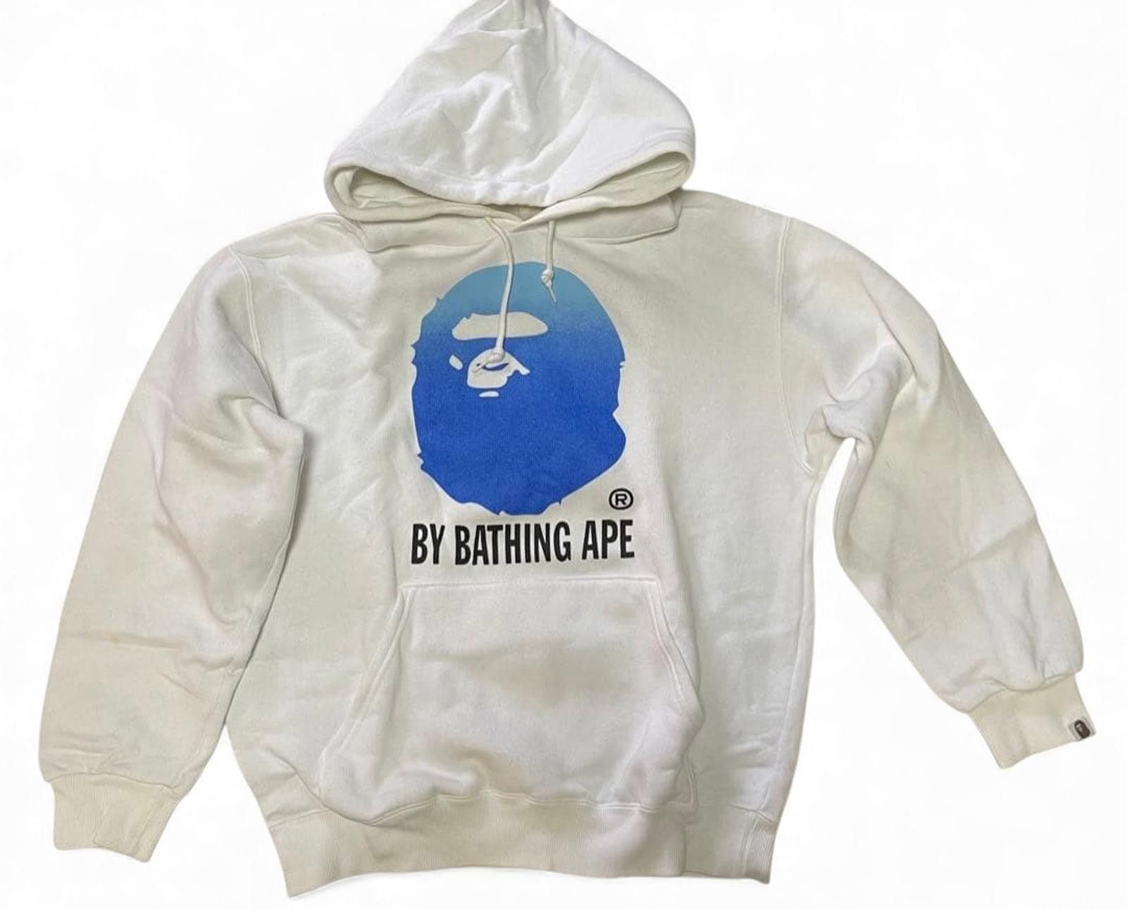 Other A Bathing Ape - White Hoodie Blue Ape Logo Size US M / EU 48-50 / 2 - 2 Thumbnail
