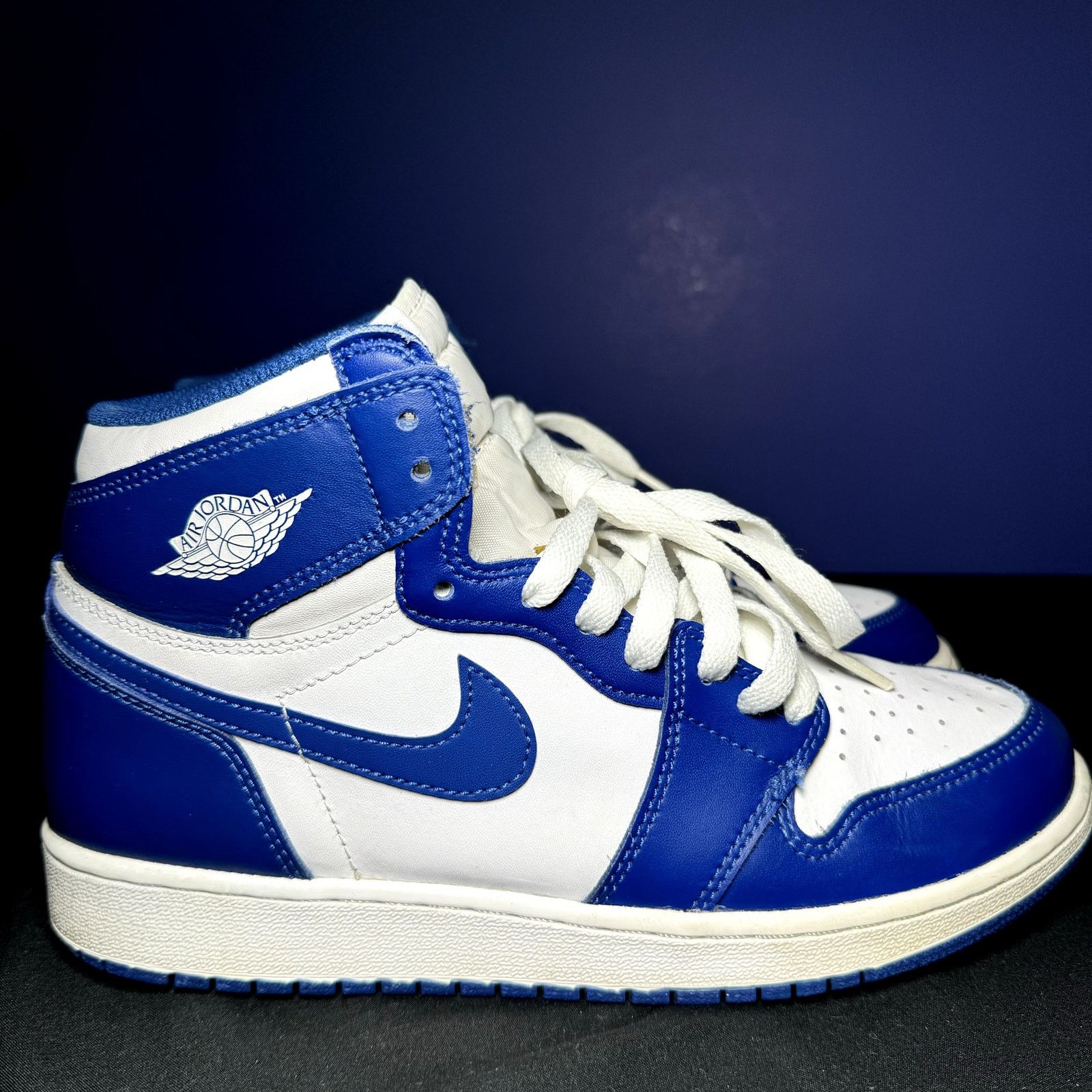 Jordan Brand × Nike Nike Air Jordan 1 High OG BG Storm Blue Men's Shoes - Size 7 Size US 7 / EU 40 - 1 Thumbnail