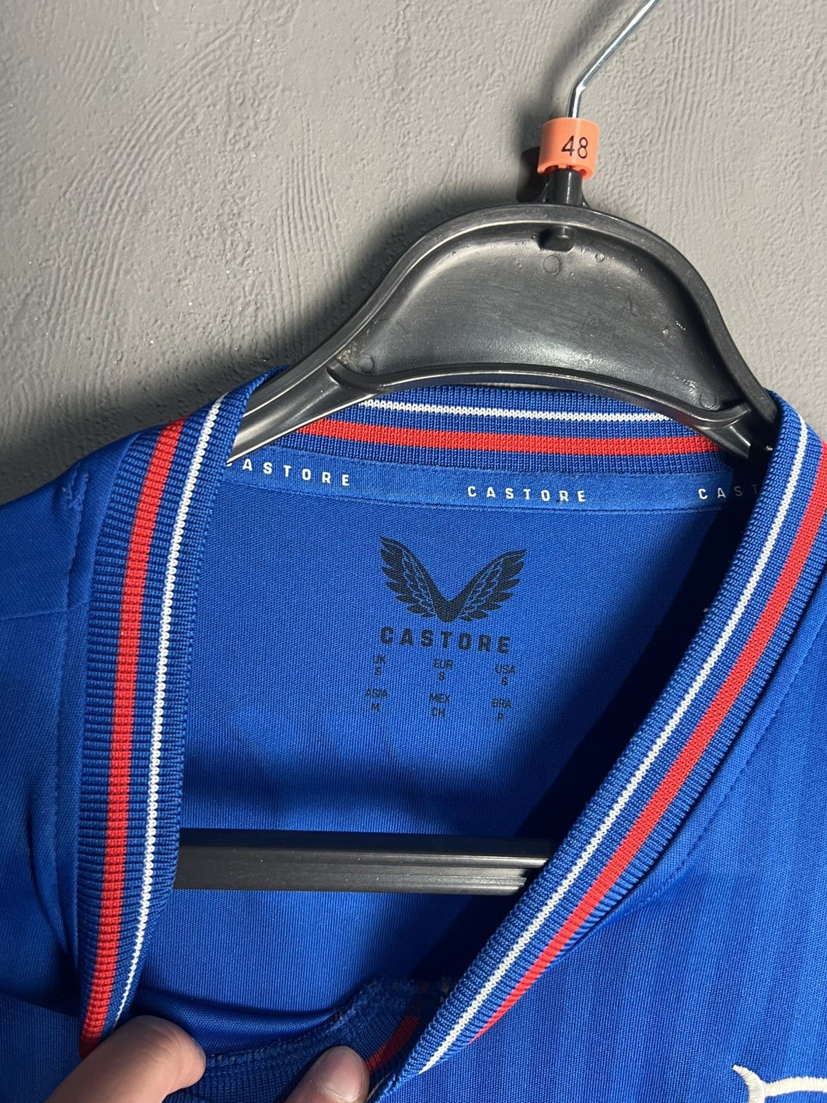 Vintage Rangers Glasgow CASTORE Soccer Jersey Size US S / EU 44-46 / 1 - 6 Thumbnail