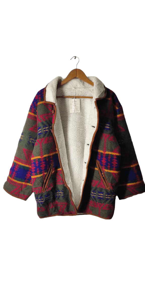 Japanese Brand VINTAGE ARTISANAT BNWT WOOL FLEECE JACKET Size US L / EU 52-54 / 3 - 9 Thumbnail