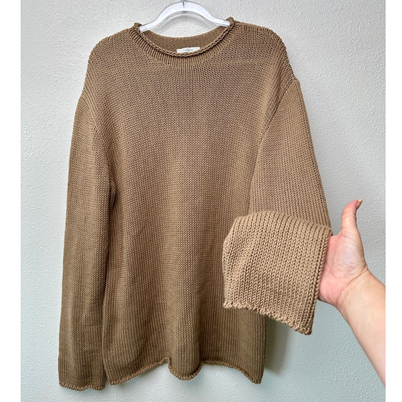 The Row The Row Anteo Knit Sweater Mens Natural Brown Crewneck Size US M / EU 48-50 / 2 - 1 Thumbnail