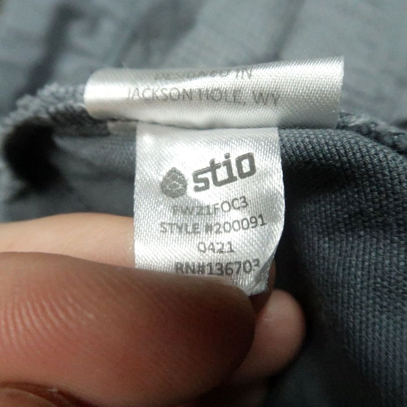 Vintage Stio Pants Mens 36x34 Gray Blue Rivet Canvas Organic Cotton 5 Pocket Hiking Pants, Chino, Regular, 34 Inseam, Straight Leg, Button Zip, 6 Size US 36 / EU 52 - 7 Thumbnail