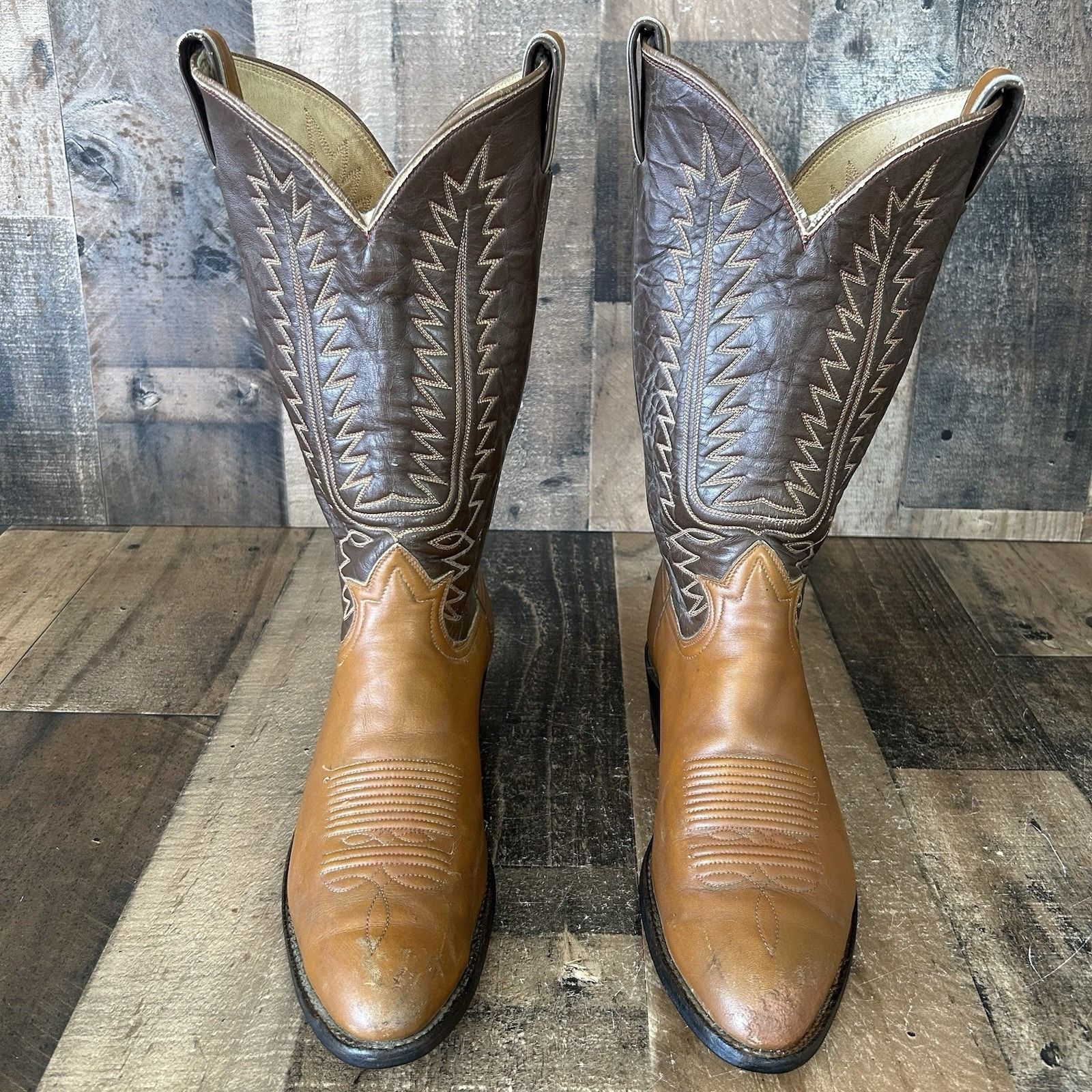 Tony Lama Tony Lama Vintage Gold Label Western Cowboy Boots Mens 9 D Size US 9 / EU 42 - 8 Thumbnail