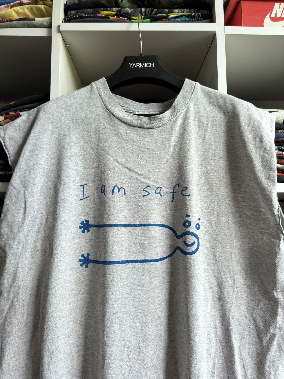 Band Tees Vintage 2001 DUREX 'I am safe' Condoms Printed Sleeveless T Size US XL / EU 56 / 4 - 3 Thumbnail