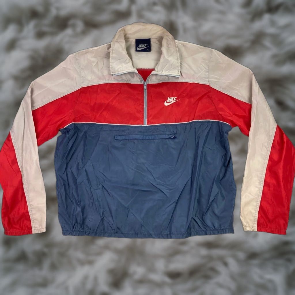 VINTAGE Nike Windbreaker Jacket XL Men 1980s Saginaw Valley State