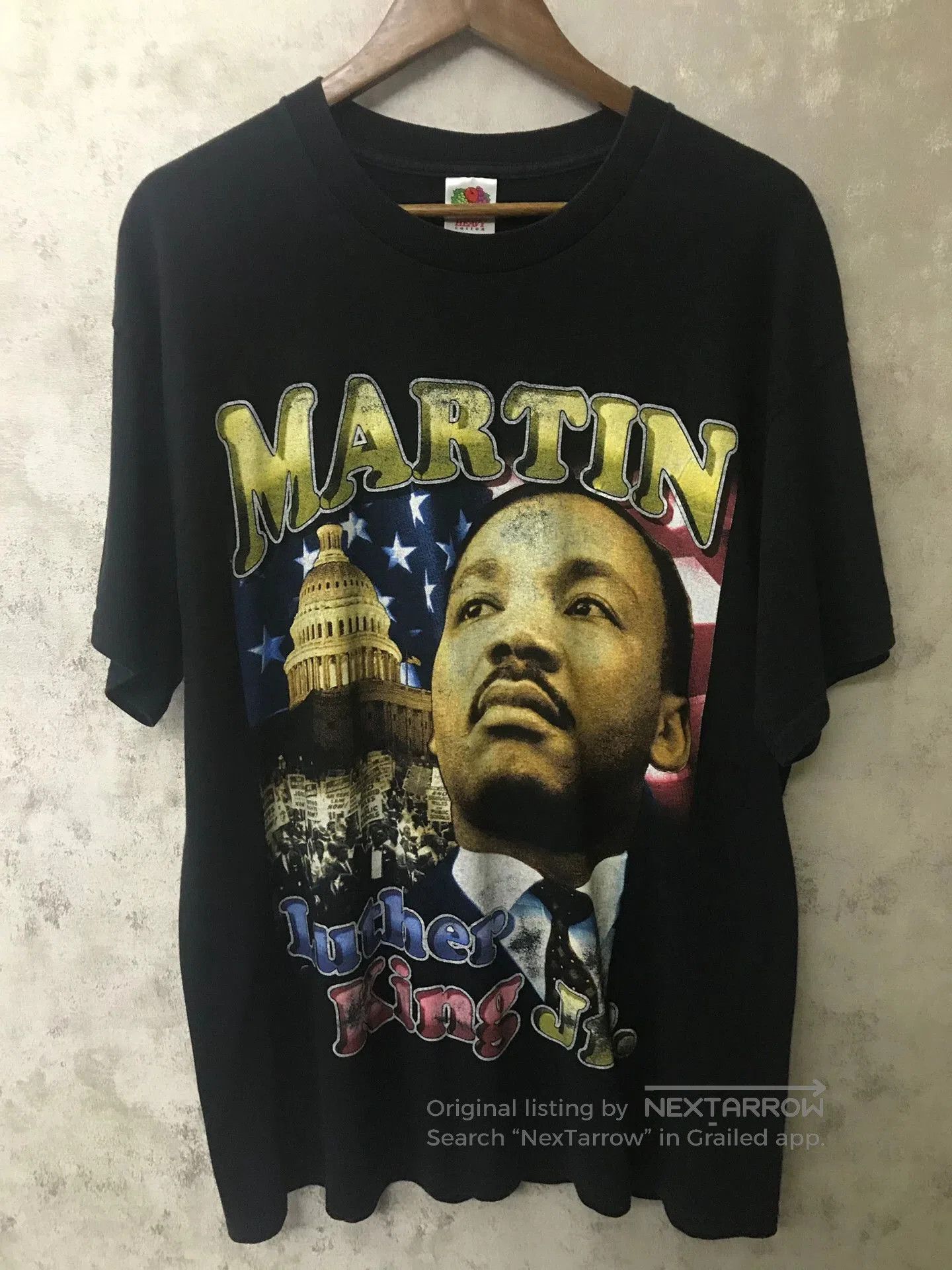 Vintage Vintage 2Pac Martin Luther King Rap Tee. Size US XL / EU 56 / 4 - 2 Thumbnail