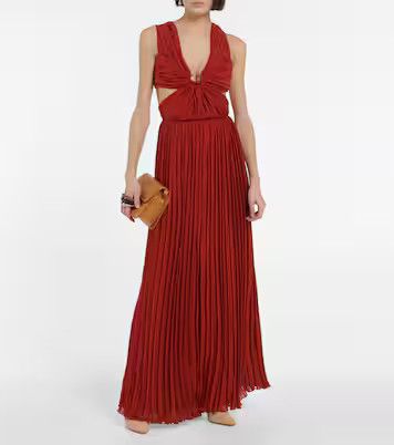 Chloe o1y0825 Gown in Brick Size M / US 6-8 / IT 42-44 - 1 Thumbnail